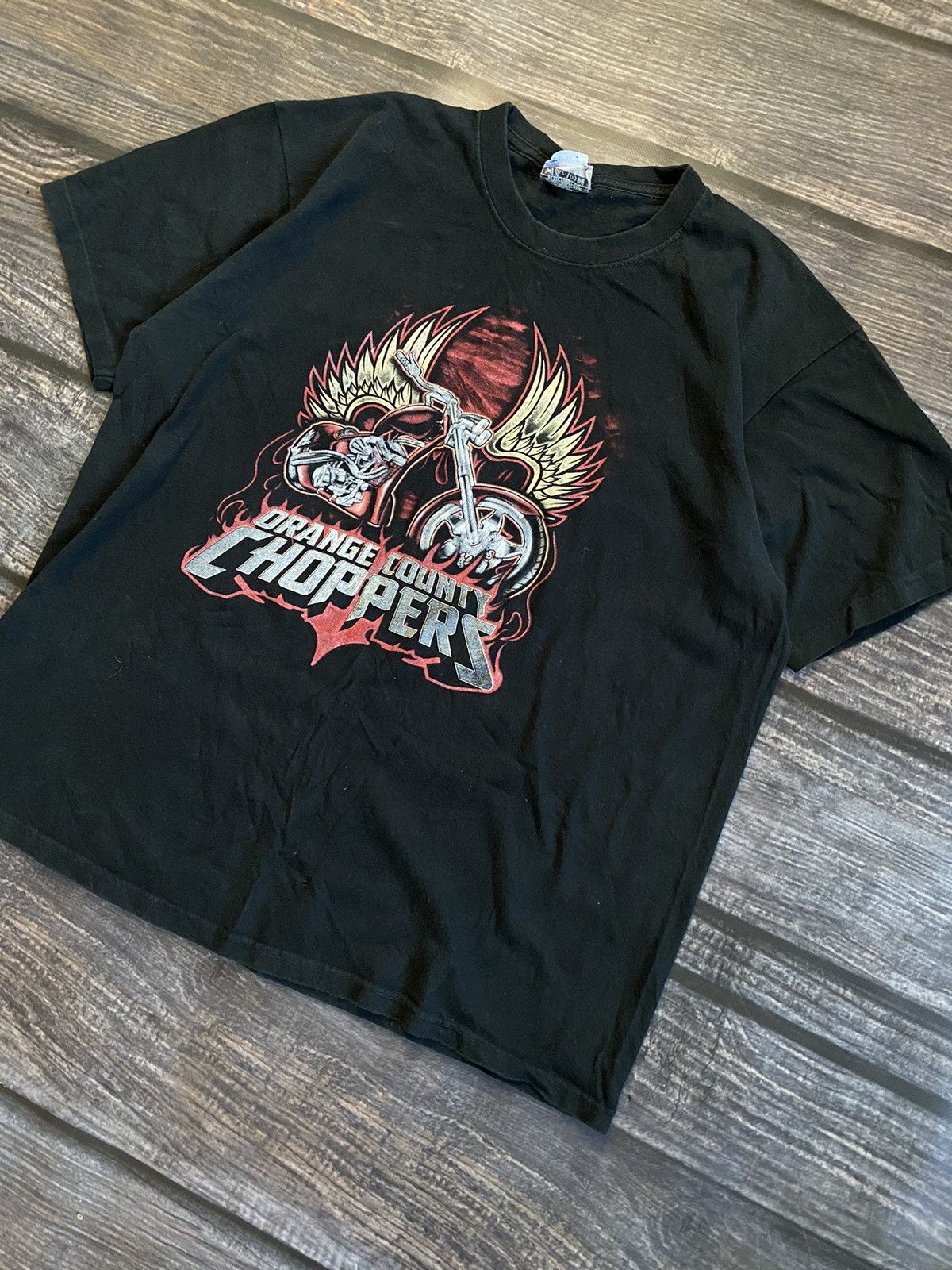 Vintage × West Coast Choppers 2000 ORANGE COUNTRY CHOPPERS Size US L / EU 52-54 / 3 - 2 Thumbnail