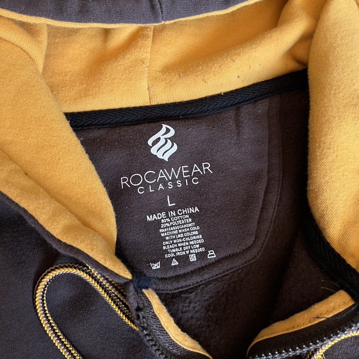 Rocawear Vintage 2000s Rocawear Embroidered Logo Skater Zip Up Hoodie Size US L / EU 52-54 / 3 - 8 Thumbnail