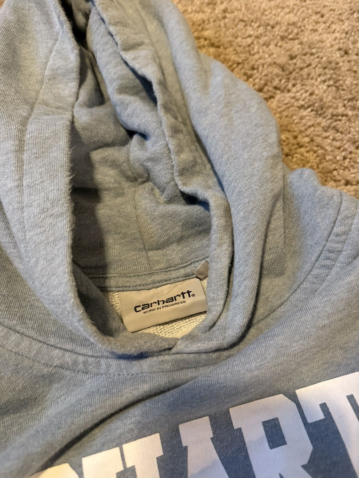 Carhartt Wip Carhartt WIP College Hooded Sweatshirt Light Blue Size Large Size US L / EU 52-54 / 3 - 7 Thumbnail