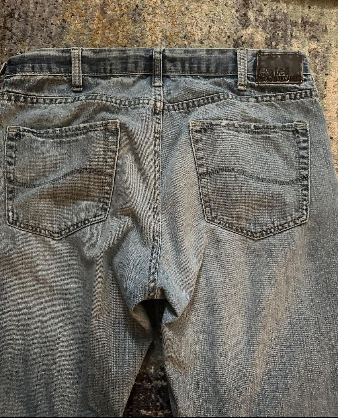 Lee × Vintage navy blue baggy jeans Size US 33 - 4 Thumbnail