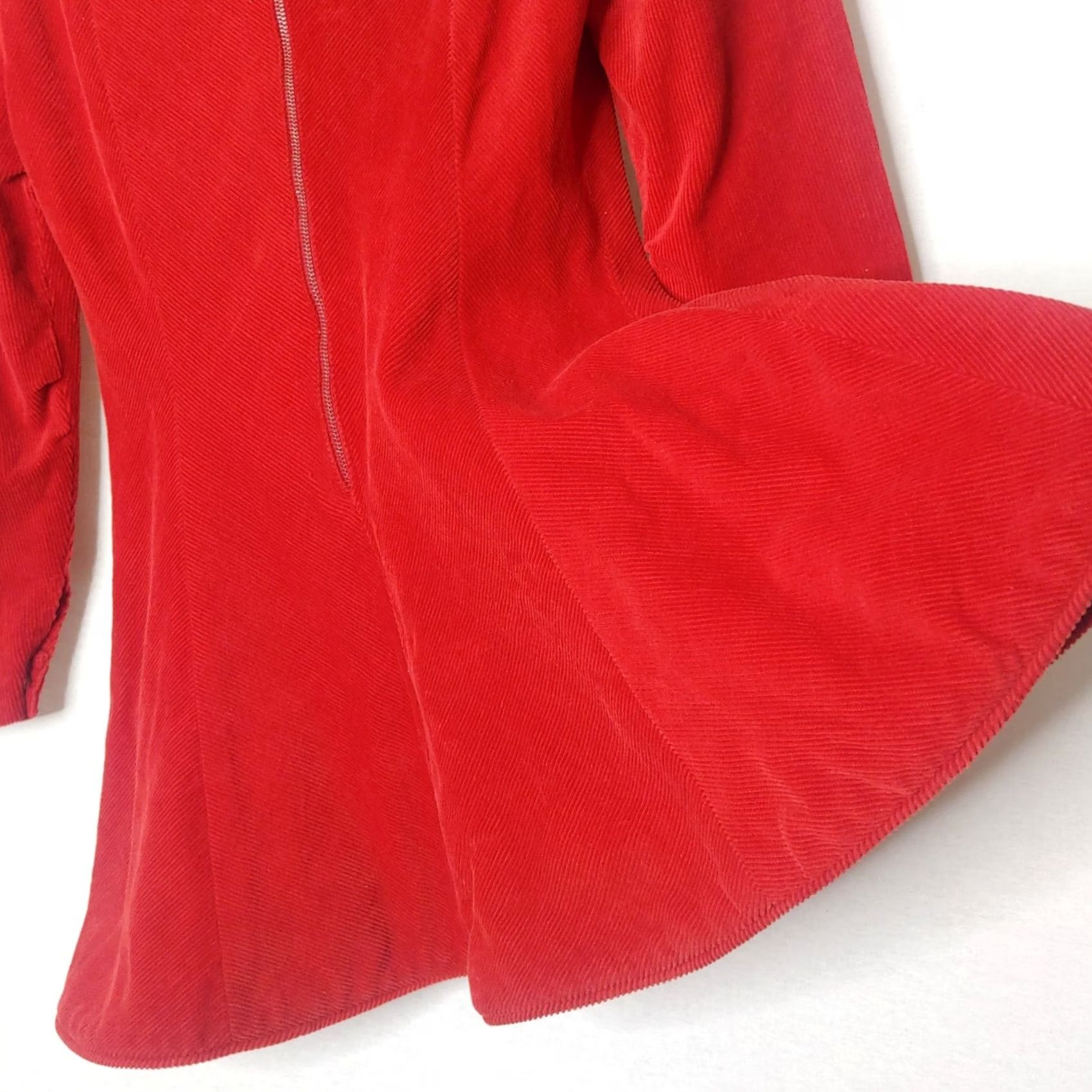 Hudson VINTAGE J L HUDSON CALIFORNIA FASHIONS Girls Dress Red Corduroy Bells Zip 40s/50s Christmas Party Girls Size ONE SIZE - 4 Thumbnail