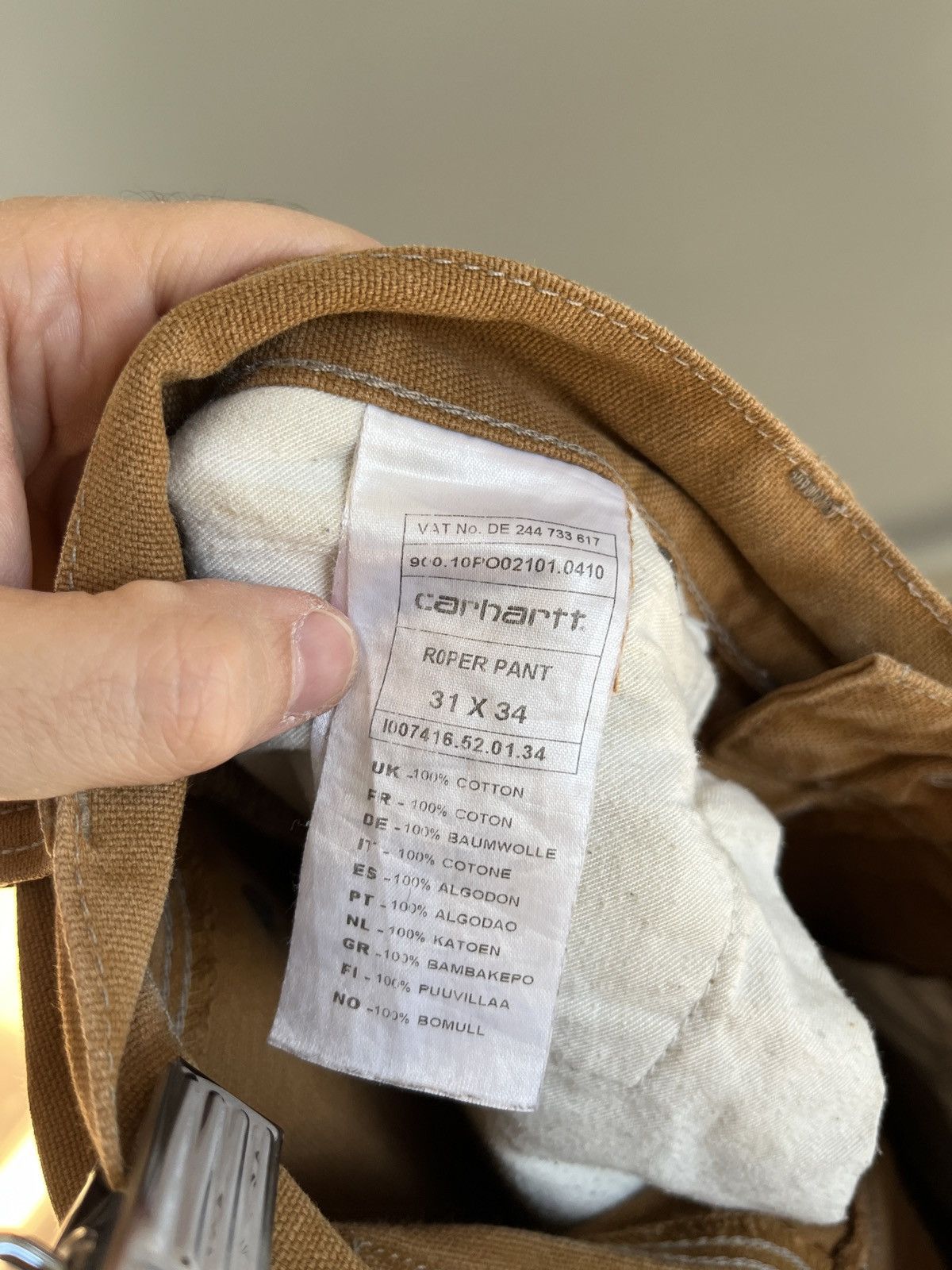 Carhartt Carhartt Roper Heavy Duck Canvas Back Cinch Pants Size US 31 - 16 Thumbnail