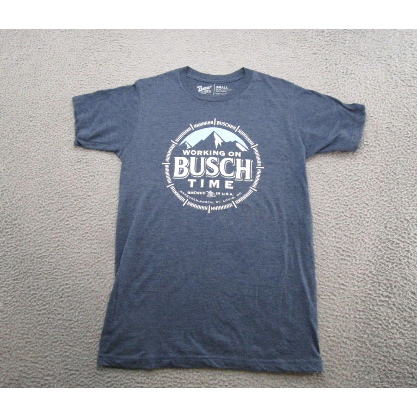 Vintage VINTAGE Working On Busch Beer Time Brew City Graphic T-Shirt Men's Size Small Size US S / EU 44-46 / 1 - 2 Thumbnail