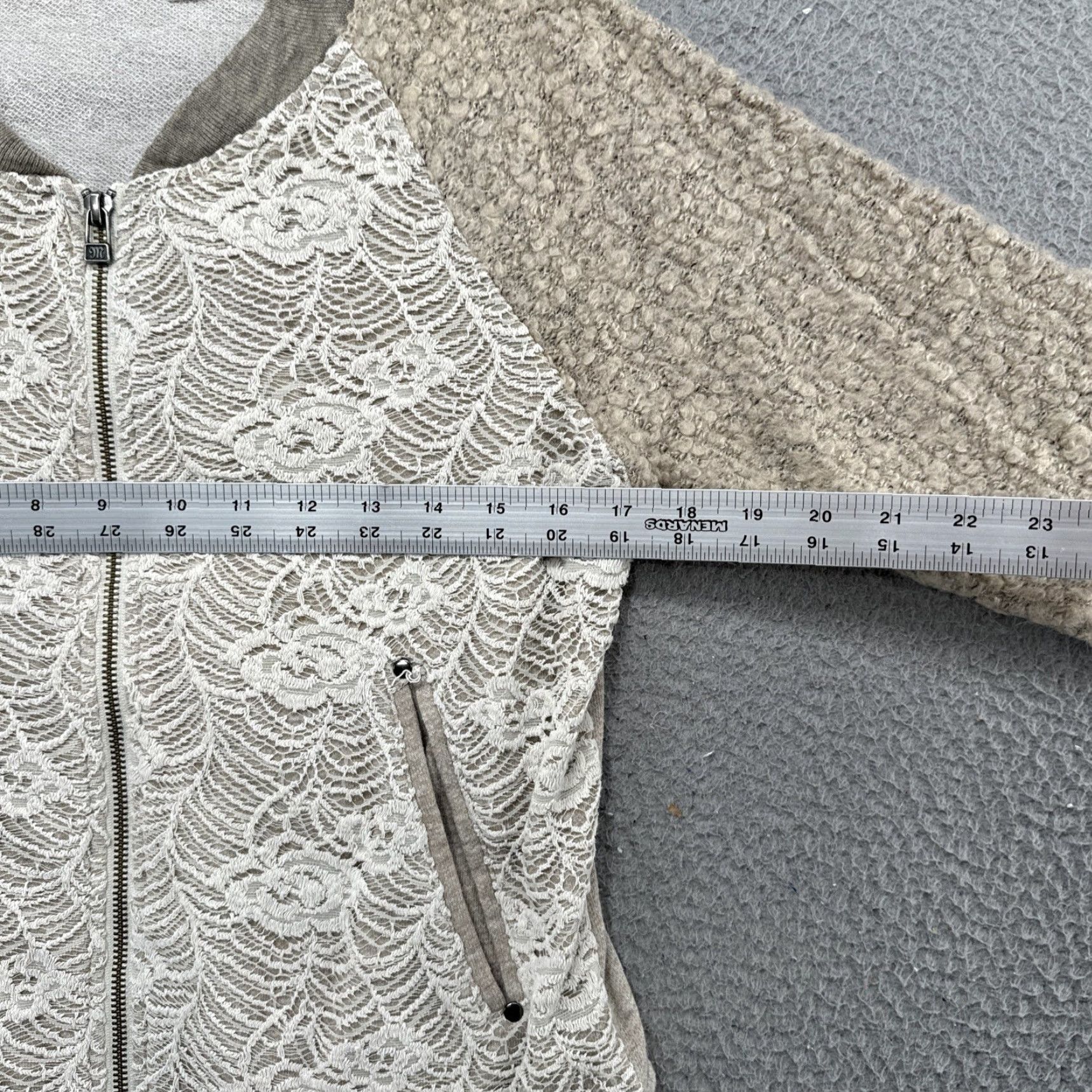 Miss Me Miss Me Cardigan Sweater Women Lace Full Zip Size L Multicolor Crochet 90s? Size L / US 10 / IT 46 - 4 Thumbnail