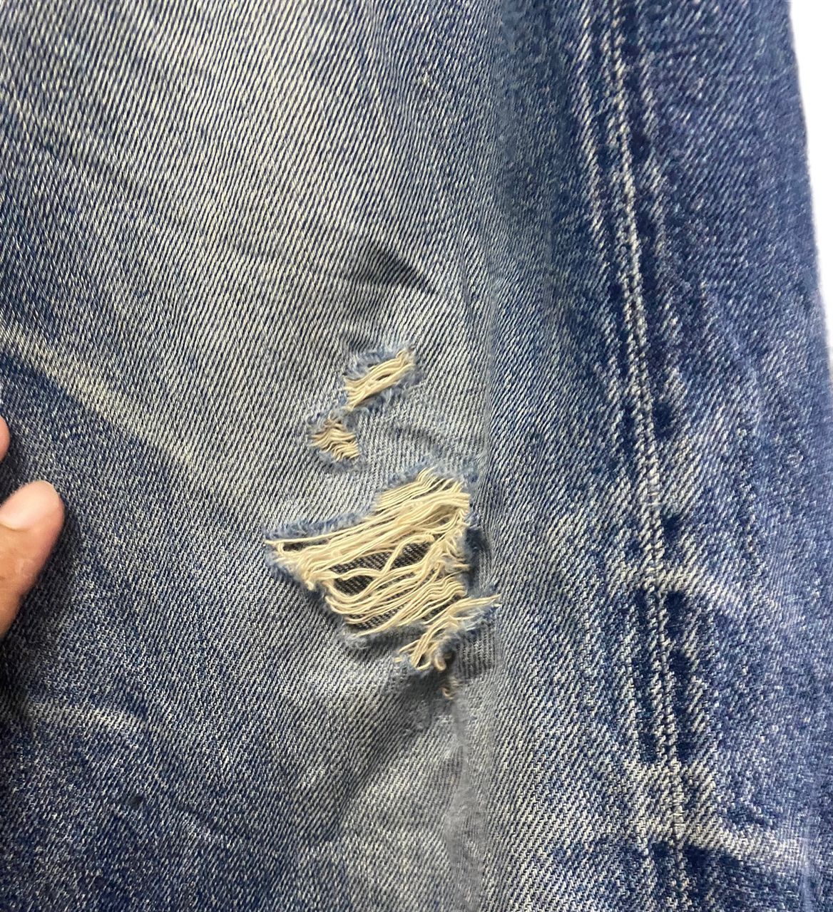 Sugar Cane 💥BEST OFFER💥VINTAGE SUGAR CANE SELVEGDE DISTRESSED DENIM Size US 30 / EU 46 - 12 Thumbnail