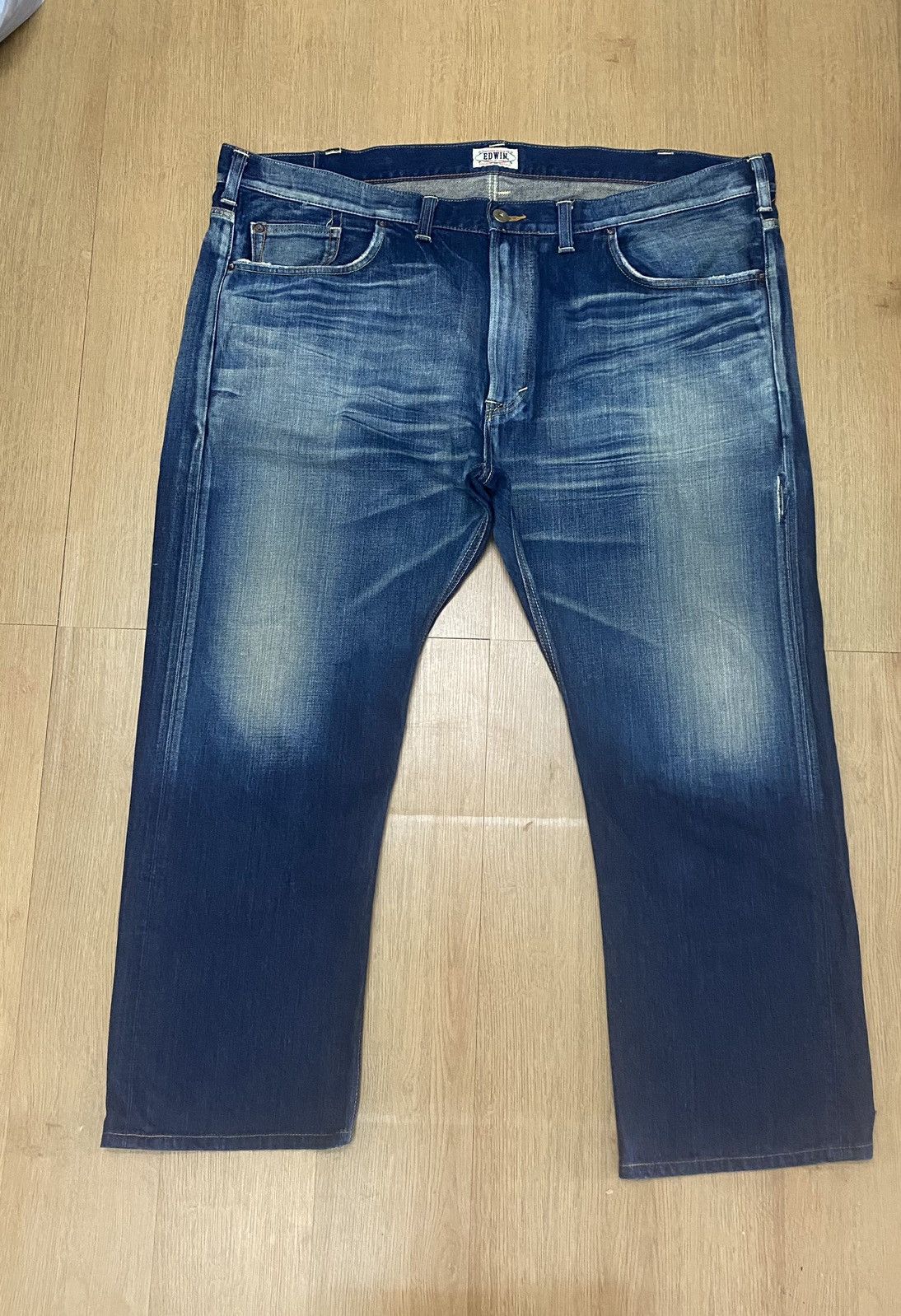 image of W48Vintage Edwin 503 Big Size Made In Japan Denim Jeans in Blue, Men's