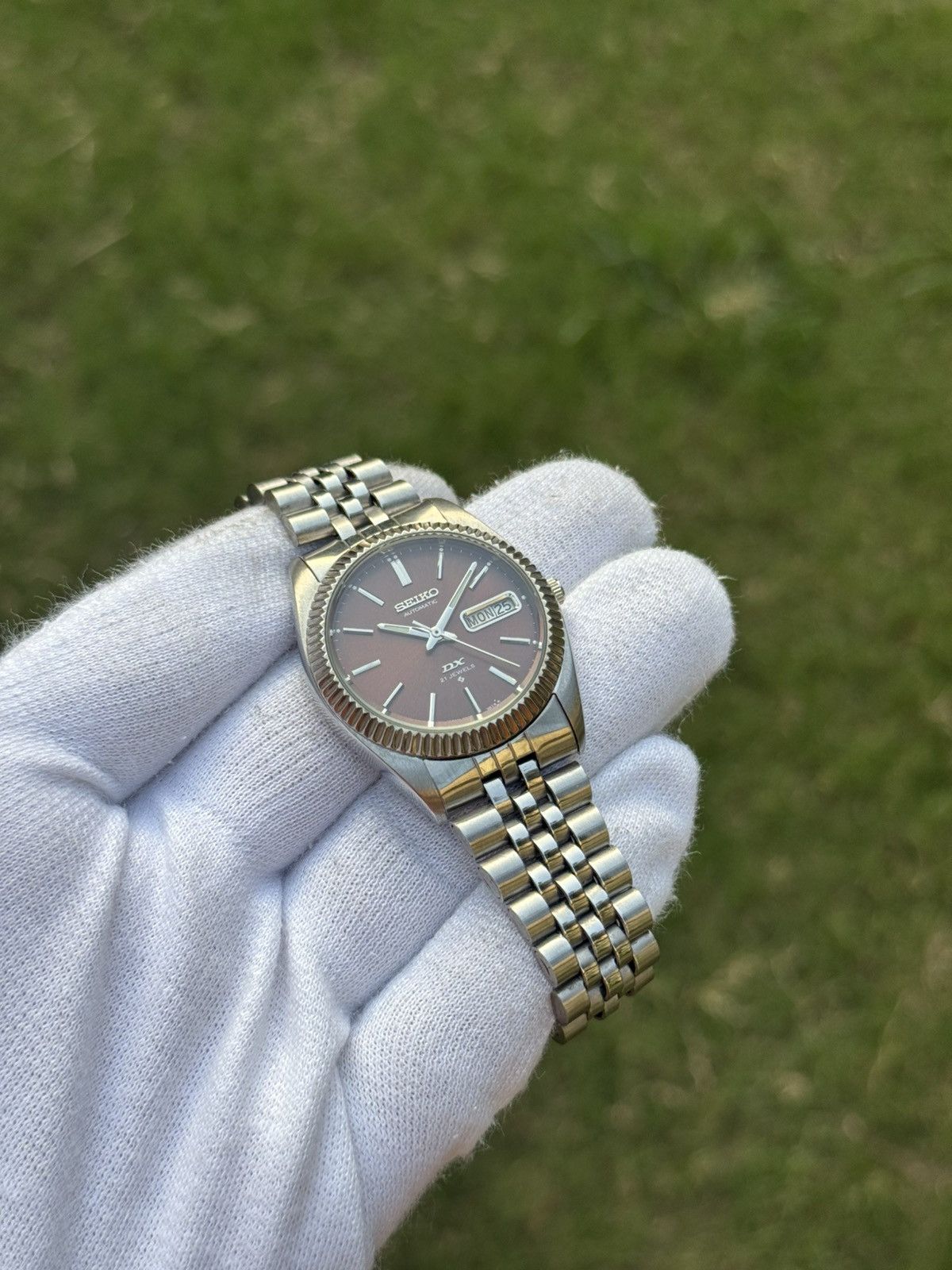 Seiko Seiko 5 DX Fluted Bezel Automatic 6309 Japanese mens Watch Size 36 - 1 Thumbnail
