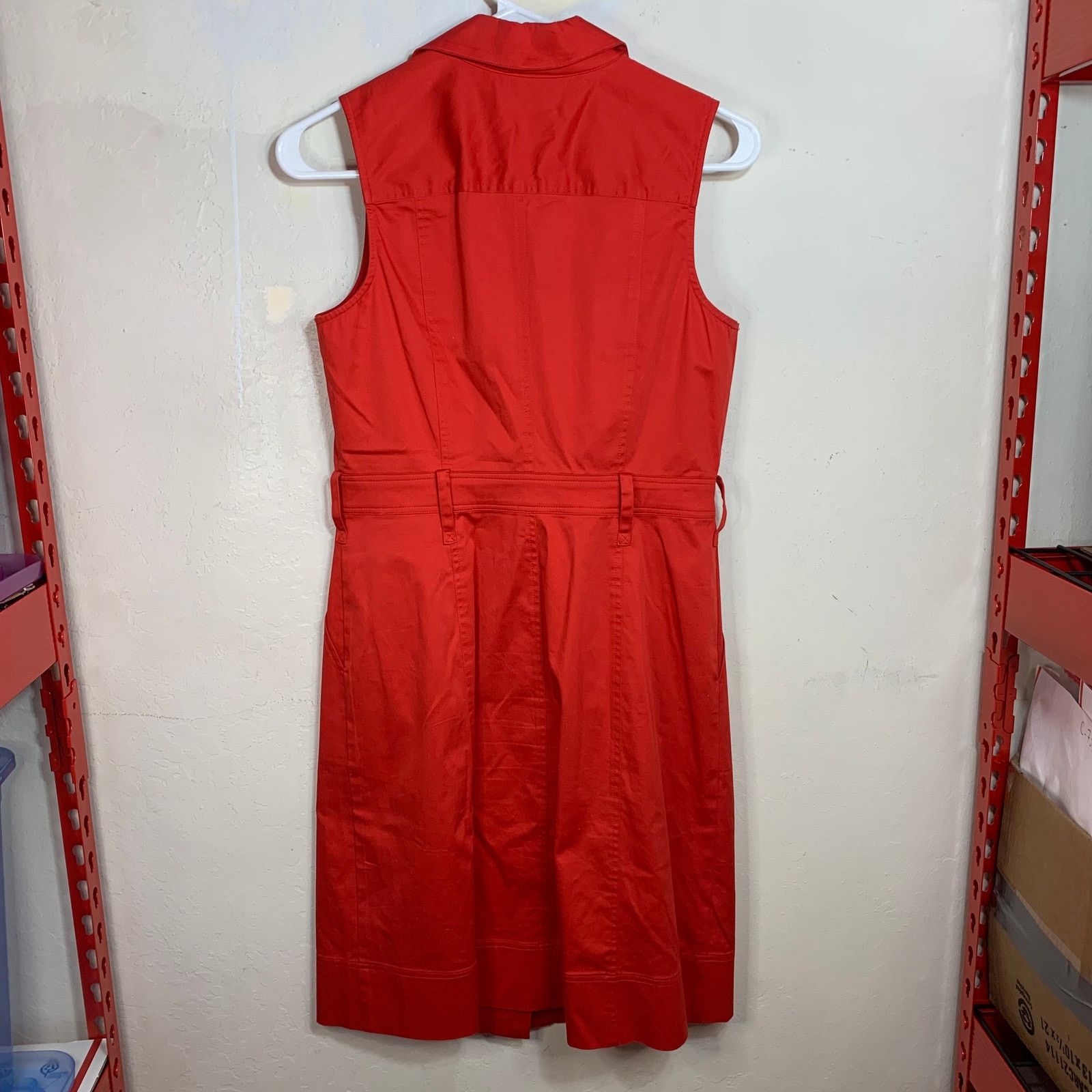 Other New York & Company Orange Sleeveless Zip Up Dress Size 2 Size XS / US 0-2 / IT 36-38 - 2 Thumbnail
