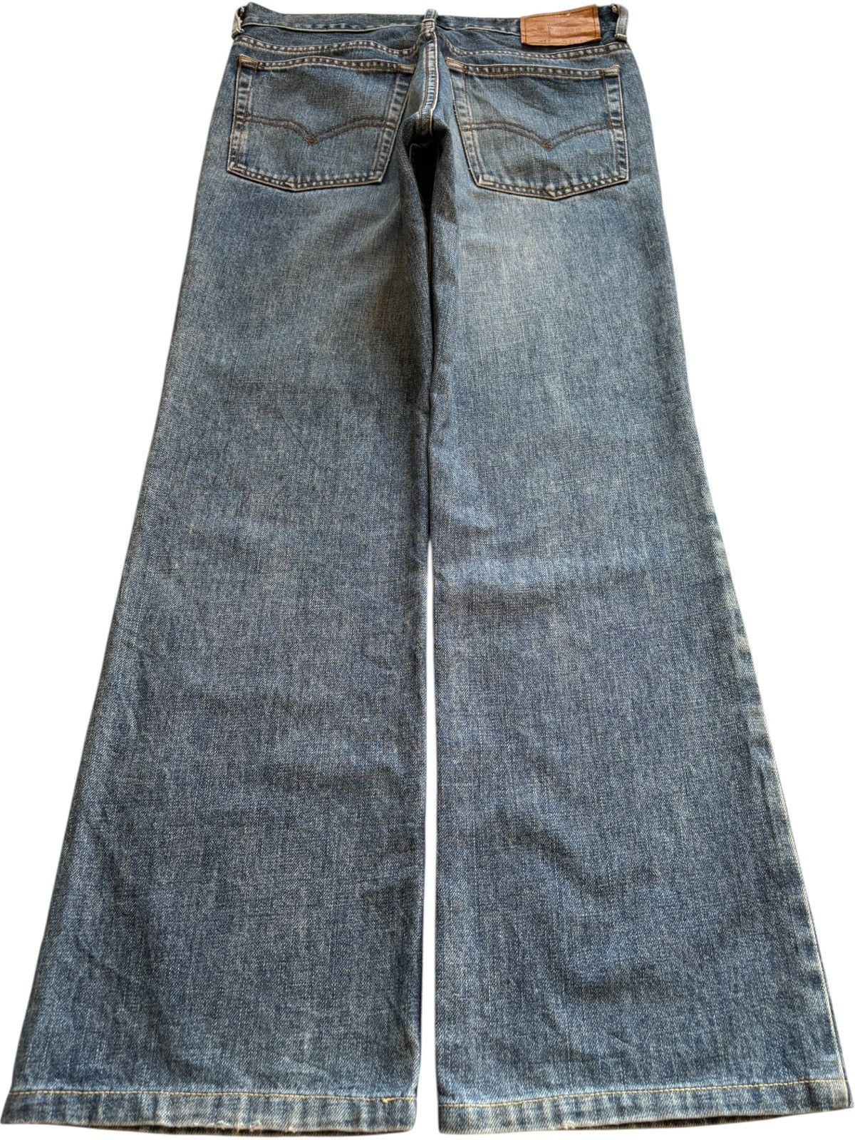 Levi's Vintage 90s Levis 517 Mud Wash Distressed Bootcut Jeans Size US 32 / EU 48 - 2 Thumbnail