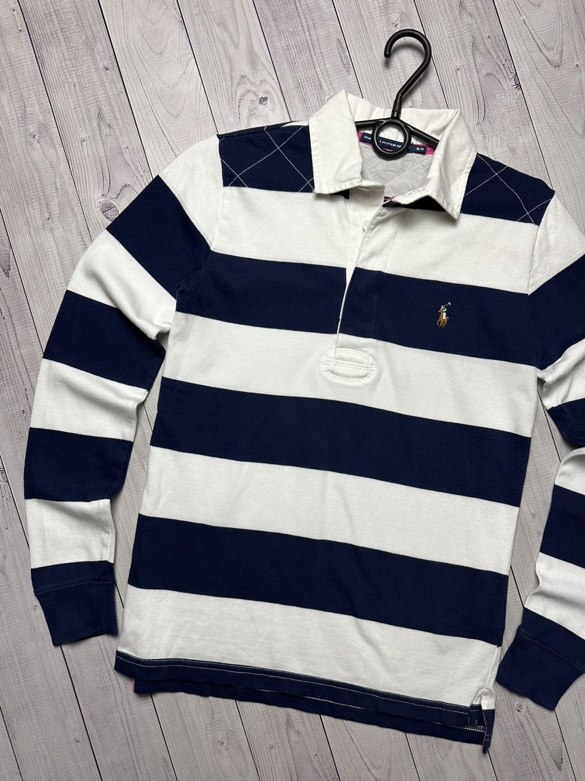 Other Vintage polo Ralph Lauren striped rugby jersey size Women M Size M / US 6-8 / IT 42-44 - 2 Thumbnail