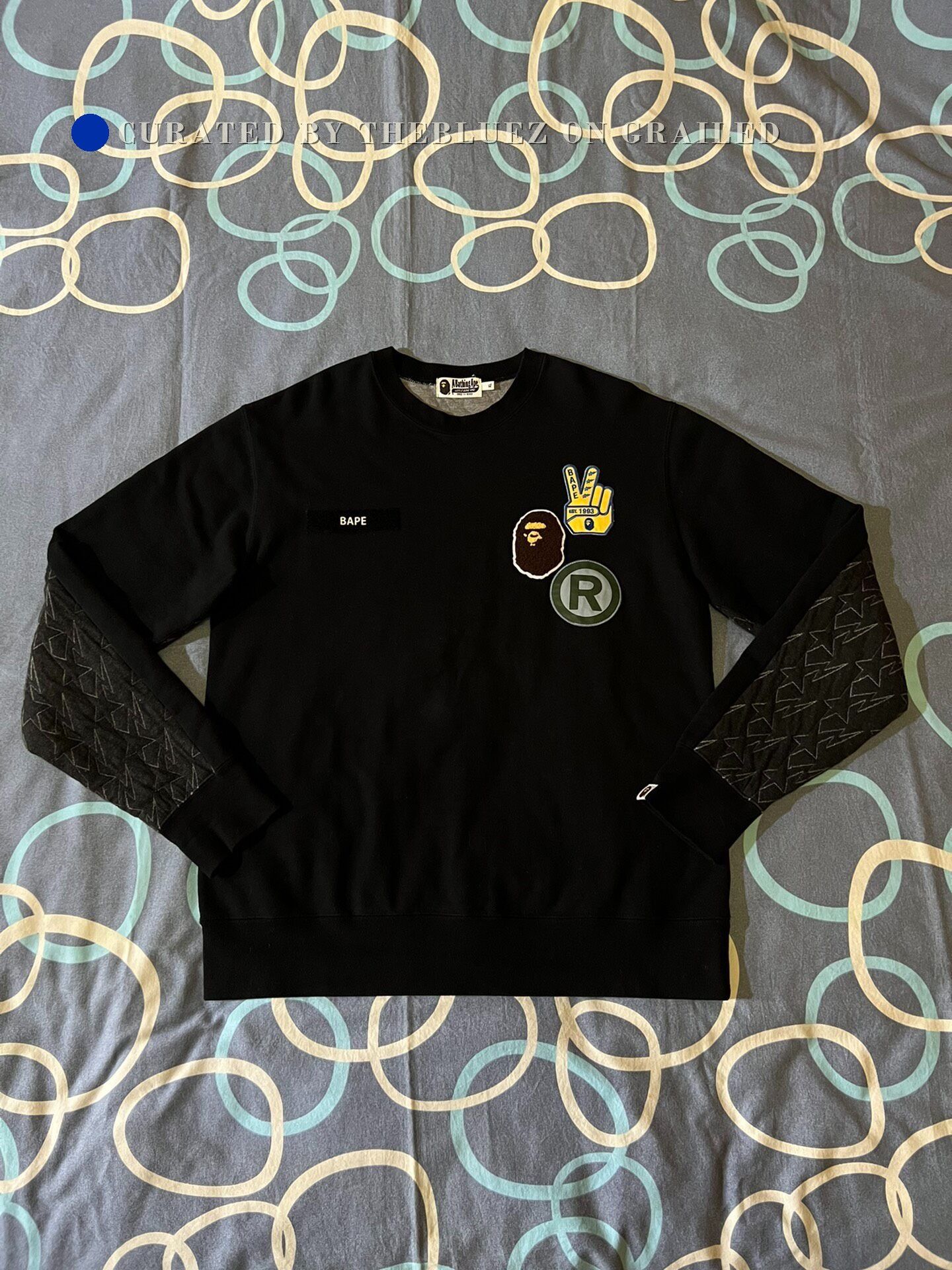 Bape BAPE x Nigo Fujiwara Ape Lightning Cotton Sweatshirt Size US XL / EU 56 / 4 - 1 Thumbnail