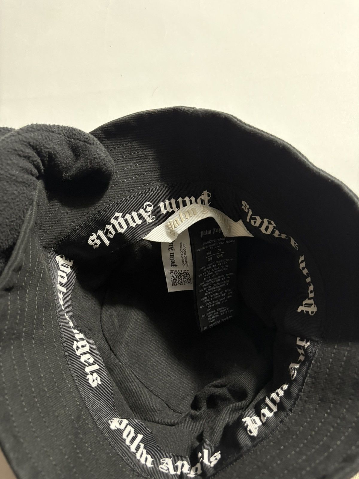 Palm Angels PALM ANGELS BEAR SPRAYED BUCKET HAT Size ONE SIZE - 4 Thumbnail