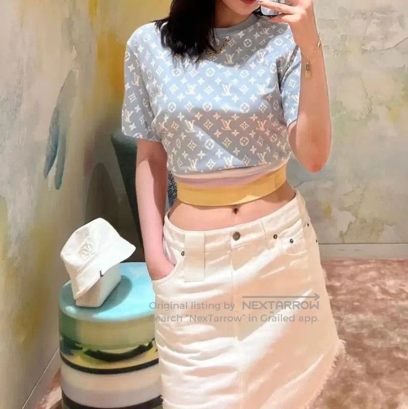 Louis Vuitton Louis Vuitton Summer Light Blue Cotton T. Size XS / US 0-2 / IT 36-38 - 5 Thumbnail