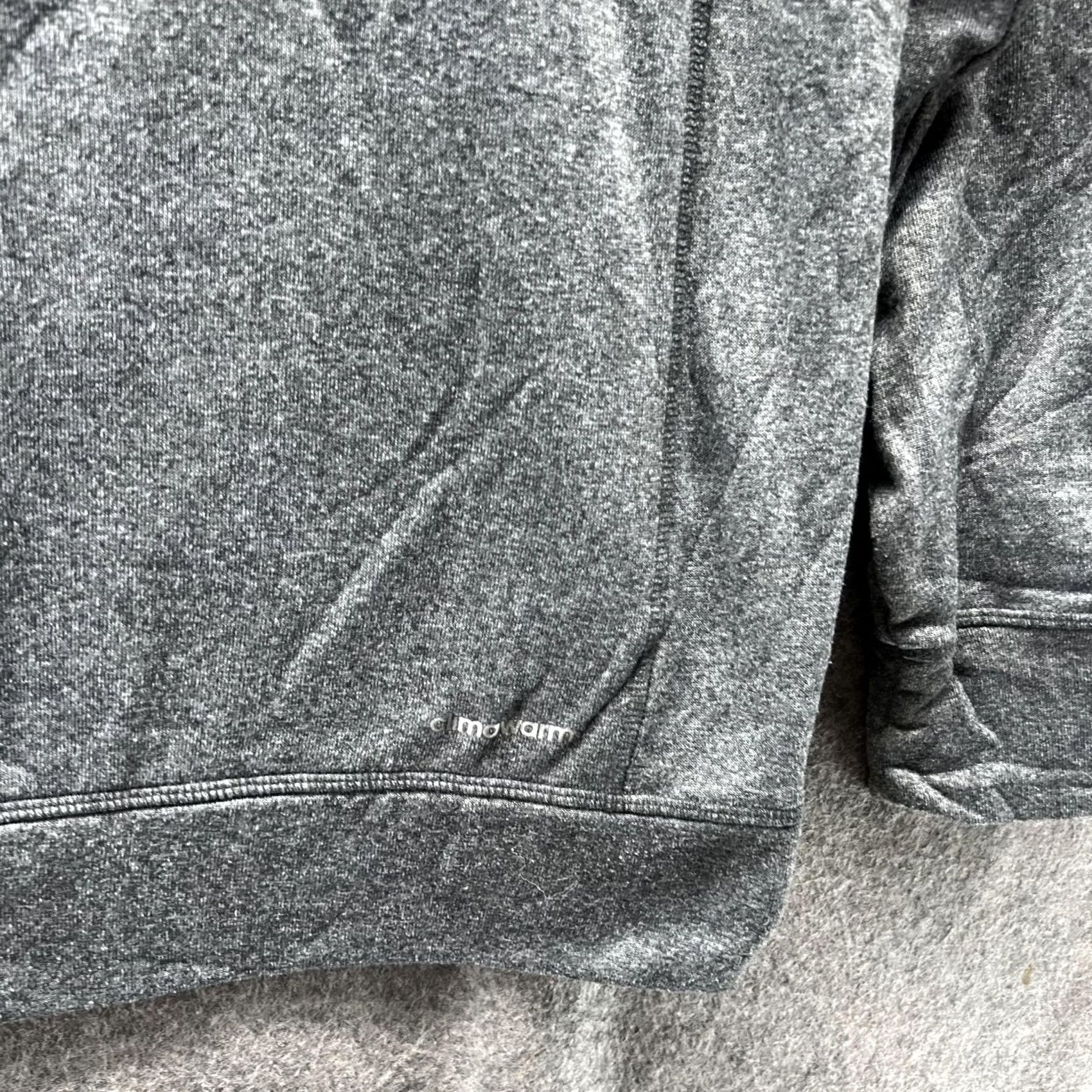 Adidas Adidas Sweater Women Large Heather Gray Hoodie Pullover Trefoil Jacket Size L / US 10 / IT 46 - 7 Thumbnail