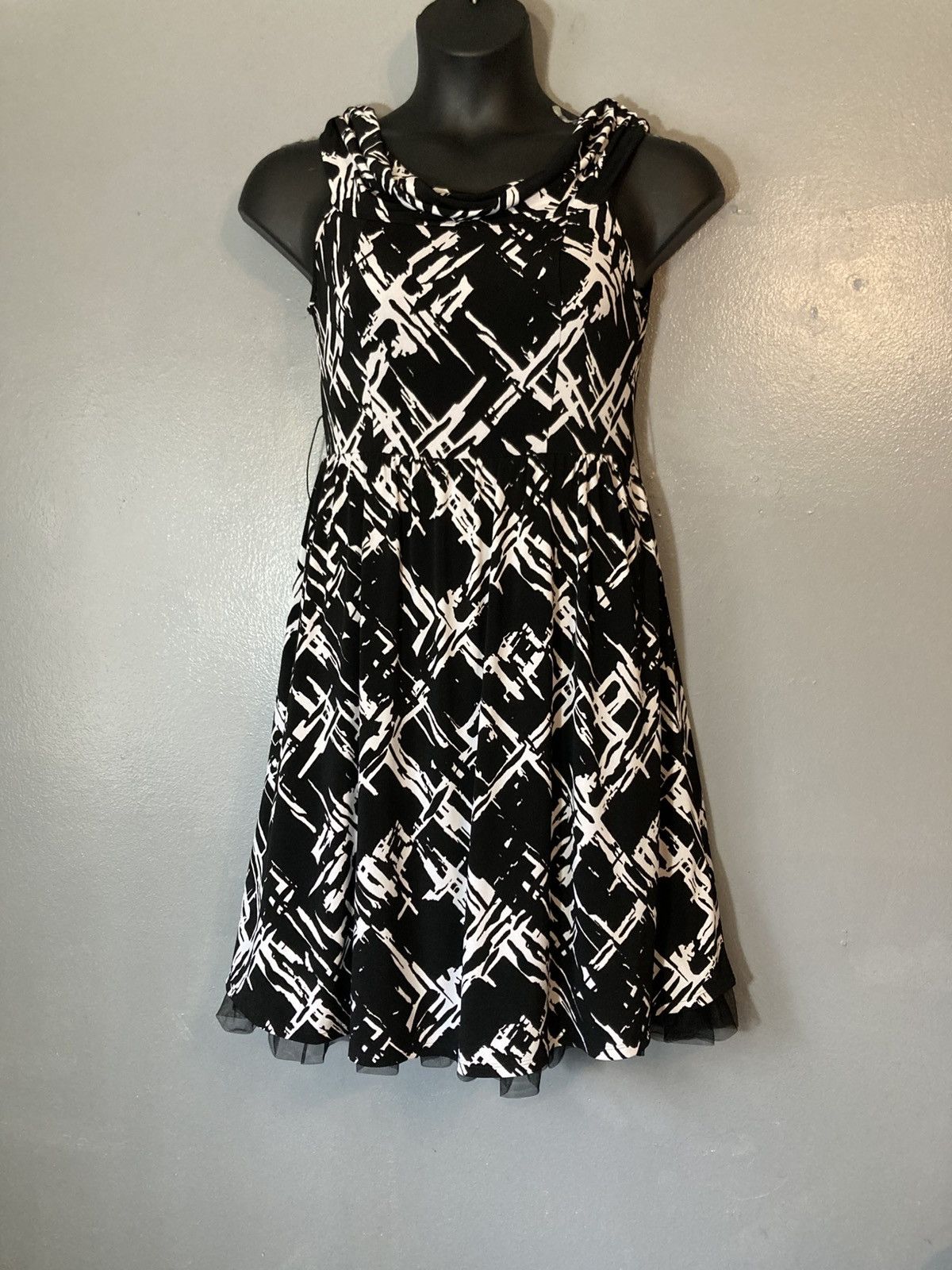 Other Candies black and white lace bottom dress Size L / US 10 / IT 46 - 1 Thumbnail