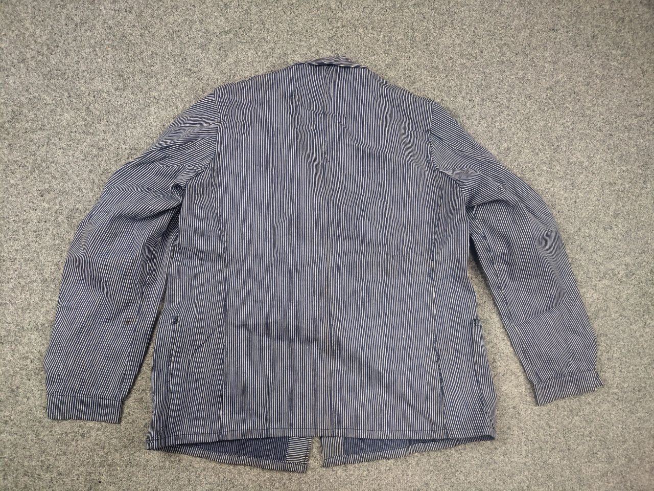 Vintage Vintage 60's French sanforized work striped Chore Jacket Size US L / EU 52-54 / 3 - 10 Thumbnail