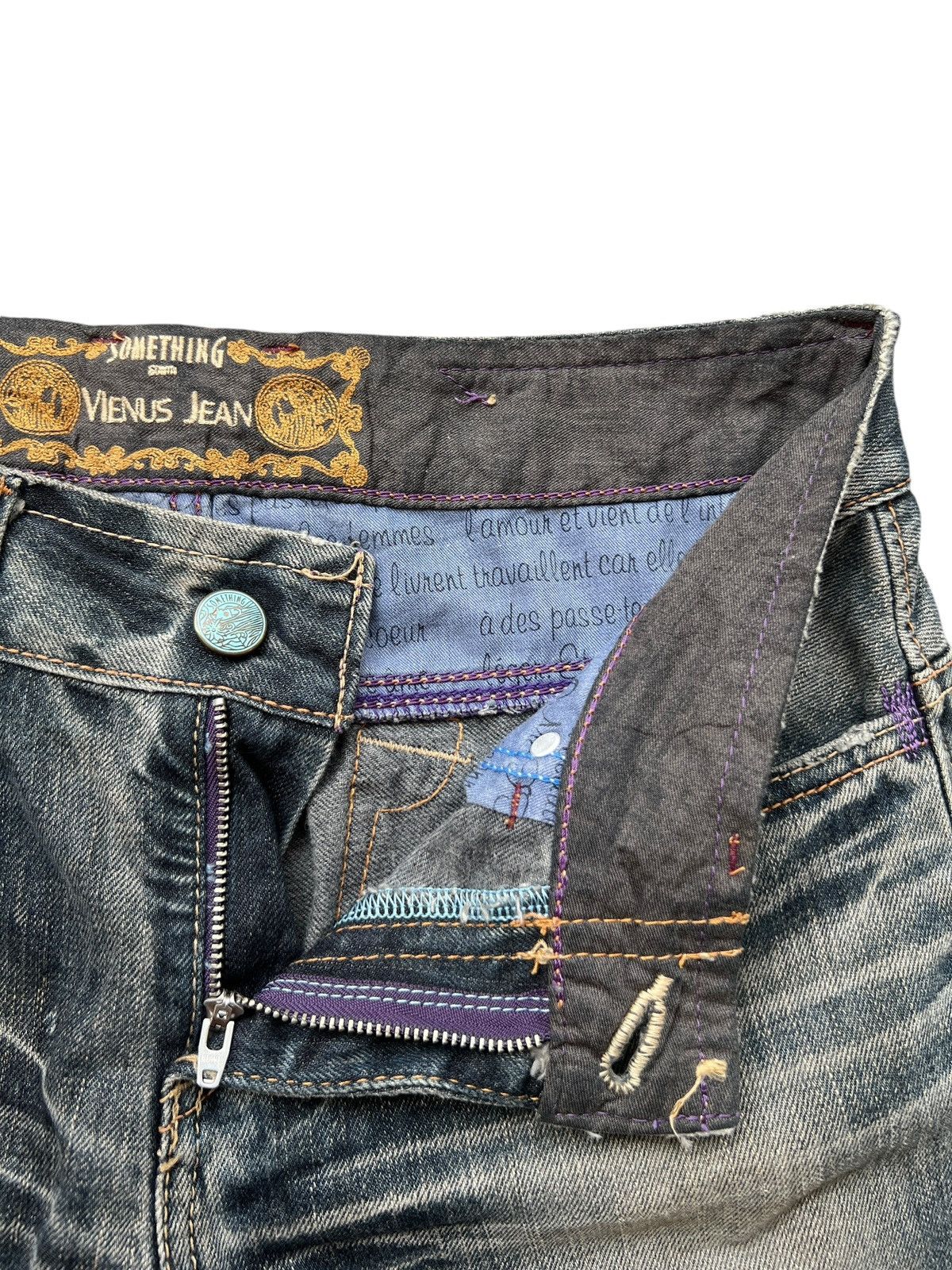 Edwin Edwin Vienus Distressed Bootcut Denim Flare Jeans 31x34 Size US 31 - 9 Thumbnail