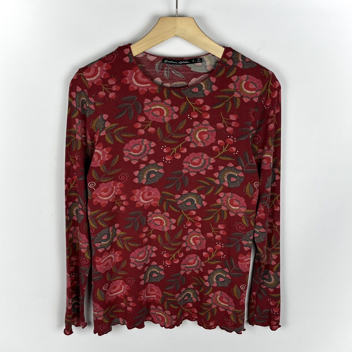 Gudrun Sjoden Designer Gudrun Sjoden ladies floral pattern tunic blouse Size S / US 4 / IT 40 - 1 Thumbnail