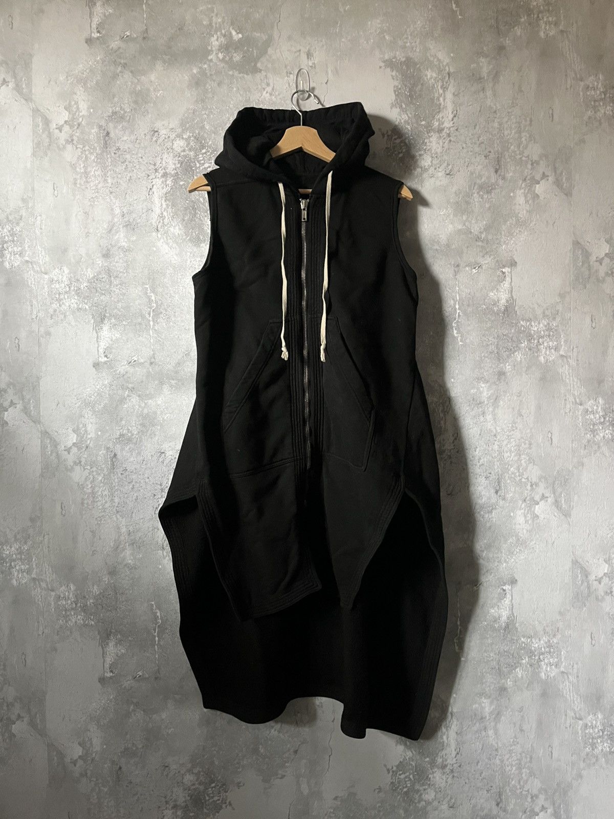 Rick Owens Drkshdw Rick Owens Drkshdw sleeveless vest zip black 