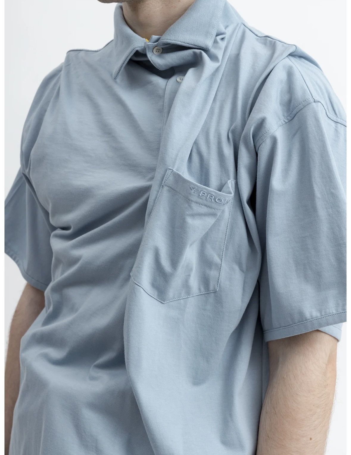 Y/Project Y/Project Light Blue Infinity Polo Shirt Size US XL / EU 56 / 4 - 7 Thumbnail
