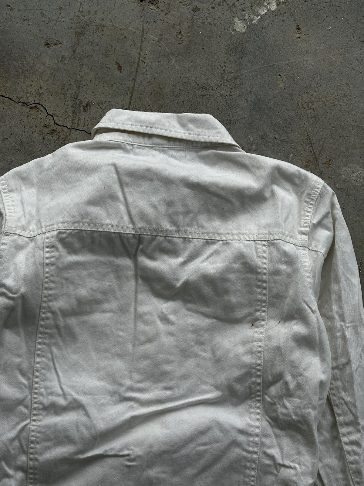 Japanese Brand Jackrose White Trucker Jacket y2k Size US M / EU 48-50 / 2 - 8 Thumbnail