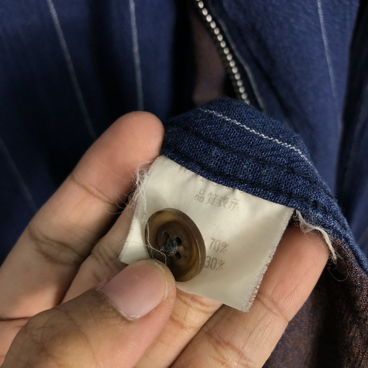 Japanese Brand 🔥VINTAGE STRIPPED CHORE JACKET LESVIS BAOIS ISSEY MIYAKE Size US M / EU 48-50 / 2 - 21 Thumbnail