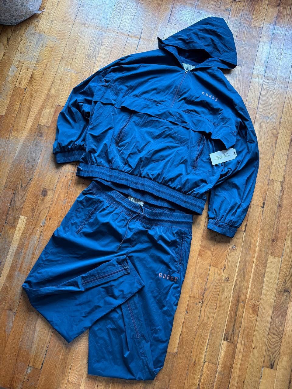 Guess Blue Voyage Guess Go Nylon Windbreaker Rebel tracksuit men’s Size US XL / EU 56 / 4 - 1 Thumbnail