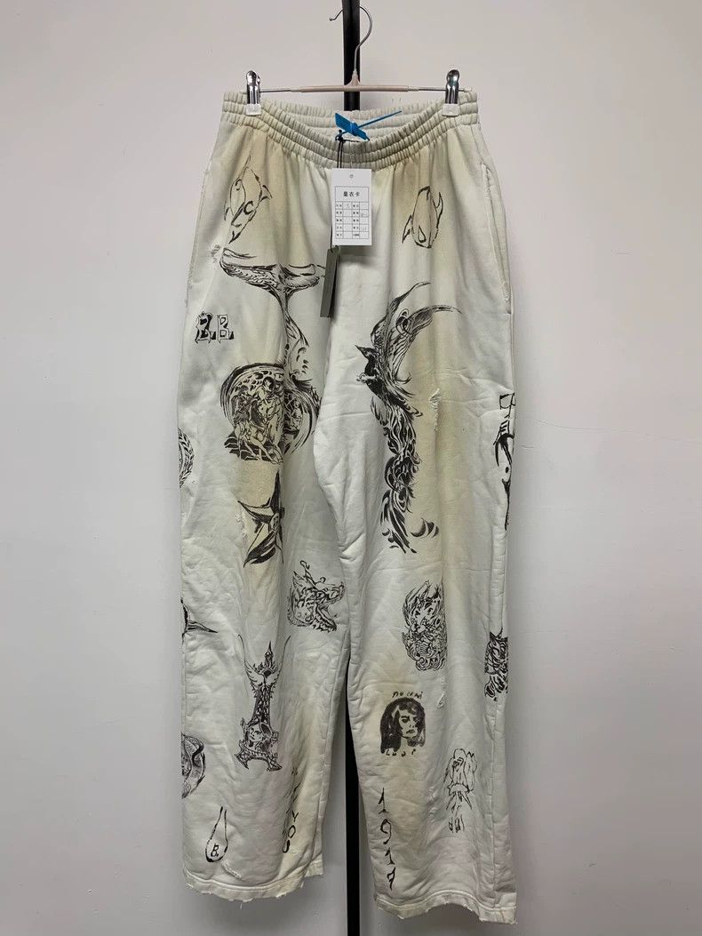 Balenciaga Balenciaga Printed Knit Sweatpants-yf Size US 30 / EU 46 - 1 Thumbnail