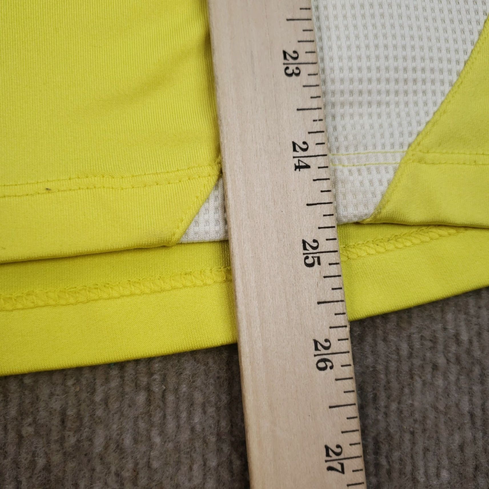 Izod IZOD Women's Yellow Mock Neck 1/4 Zip Pullover Sweatshirt Large Size L / US 10 / IT 46 - 4 Thumbnail
