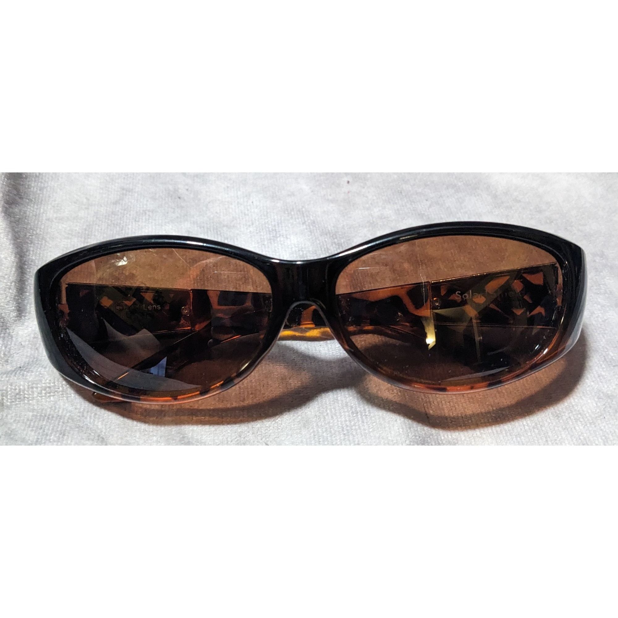 Other Solar Shield Retro Tortoise Gold Lattice Sunglasses Size ONE SIZE - 5 Thumbnail