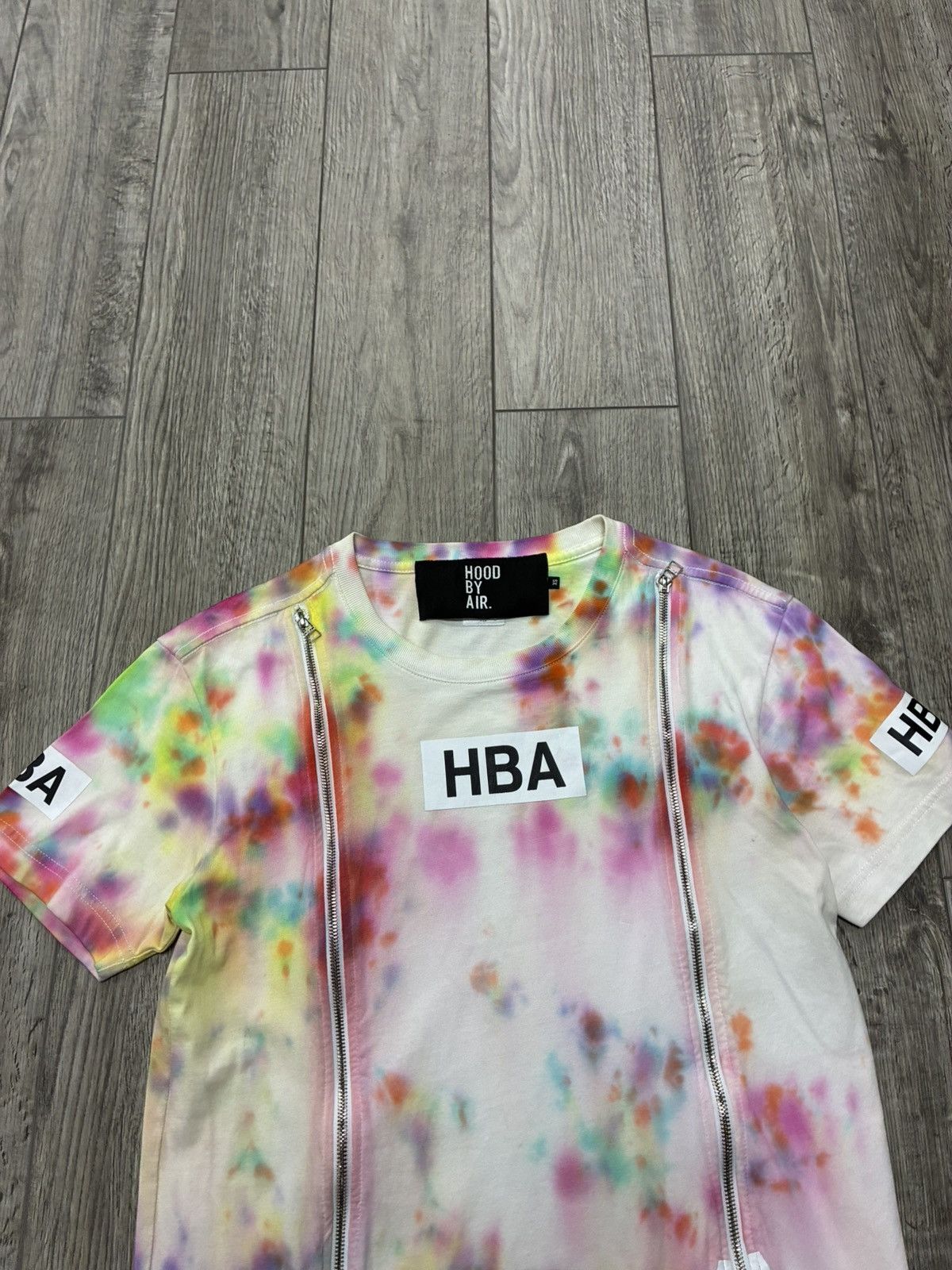 Hood By Air Hood by Air Double Zip Tie-Dye Tee | Grailed