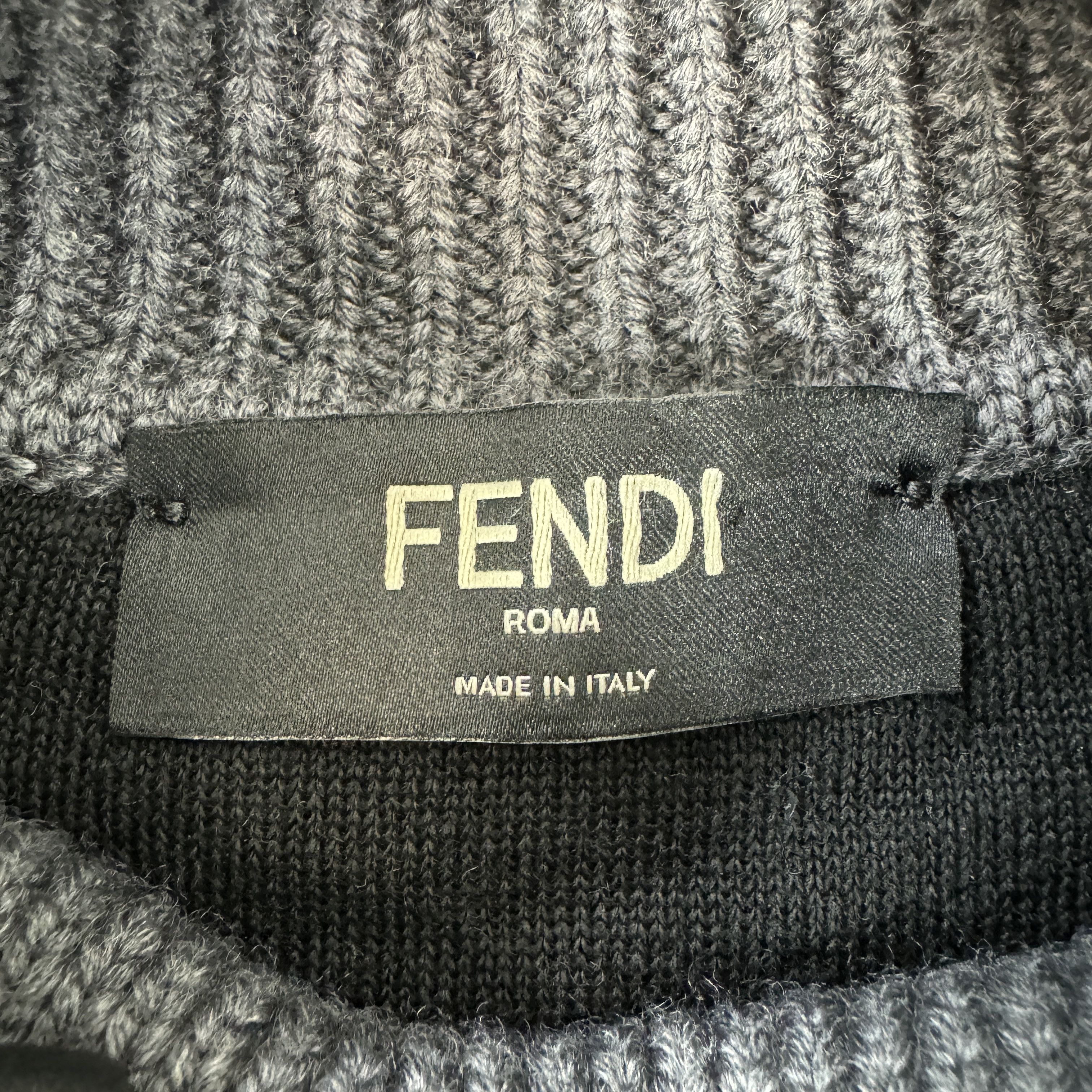 Fendi Fendi Karligraphy Monogrammed Sweatshirt In Black RRP £905 Size US M / EU 48-50 / 2 - 7 Thumbnail
