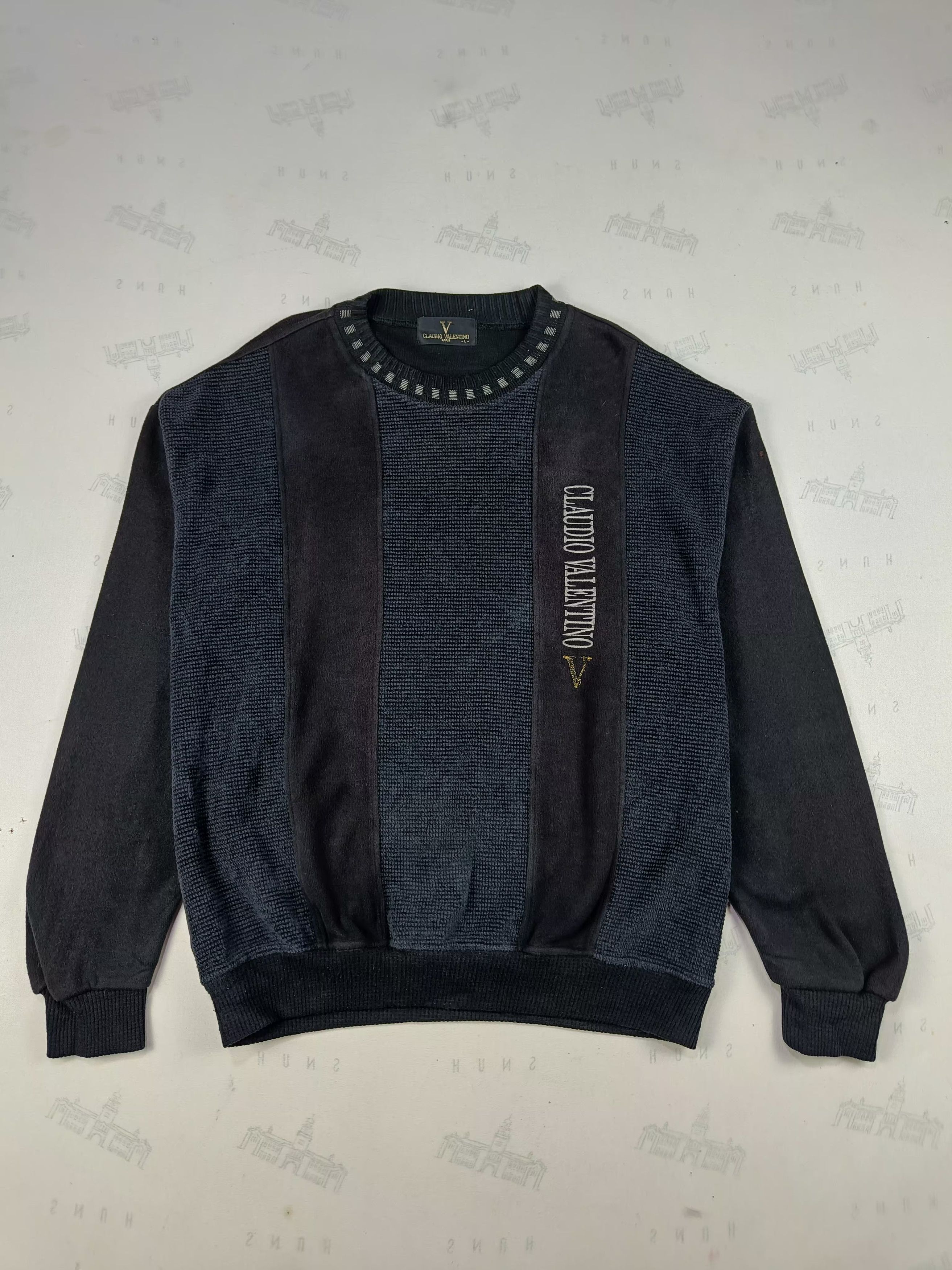 Valentino Vintage CLAUDIO VALENTINO PARIS Pull Over Sweatshirt Size US L / EU 52-54 / 3 - 2 Thumbnail