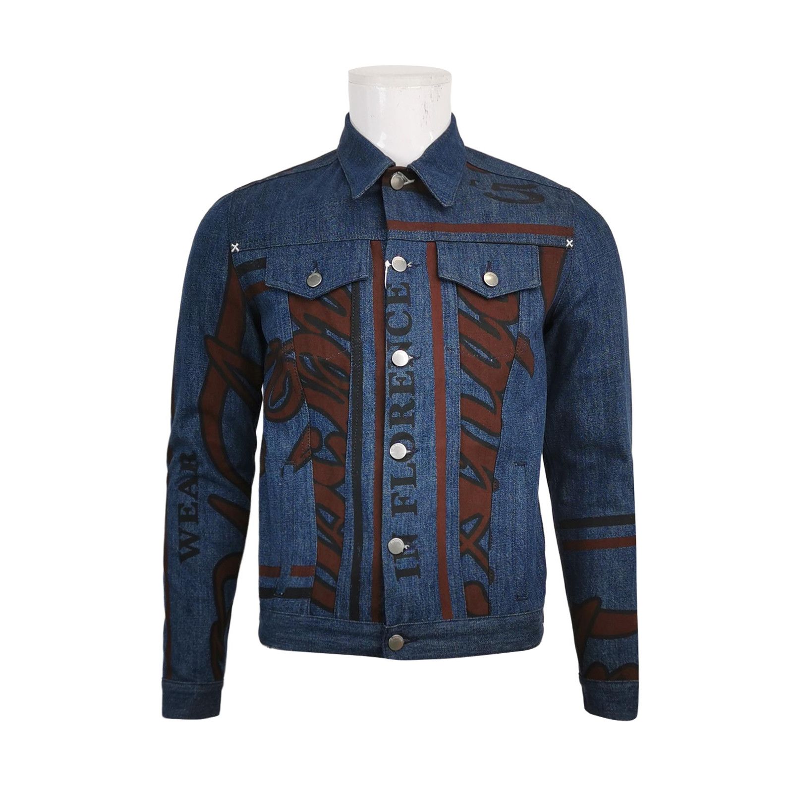 JW Anderson J.W.Anderson XS Cotton Colorblock Logo Denim Jacket Size US XS / EU 42 / 0 - 1 Thumbnail