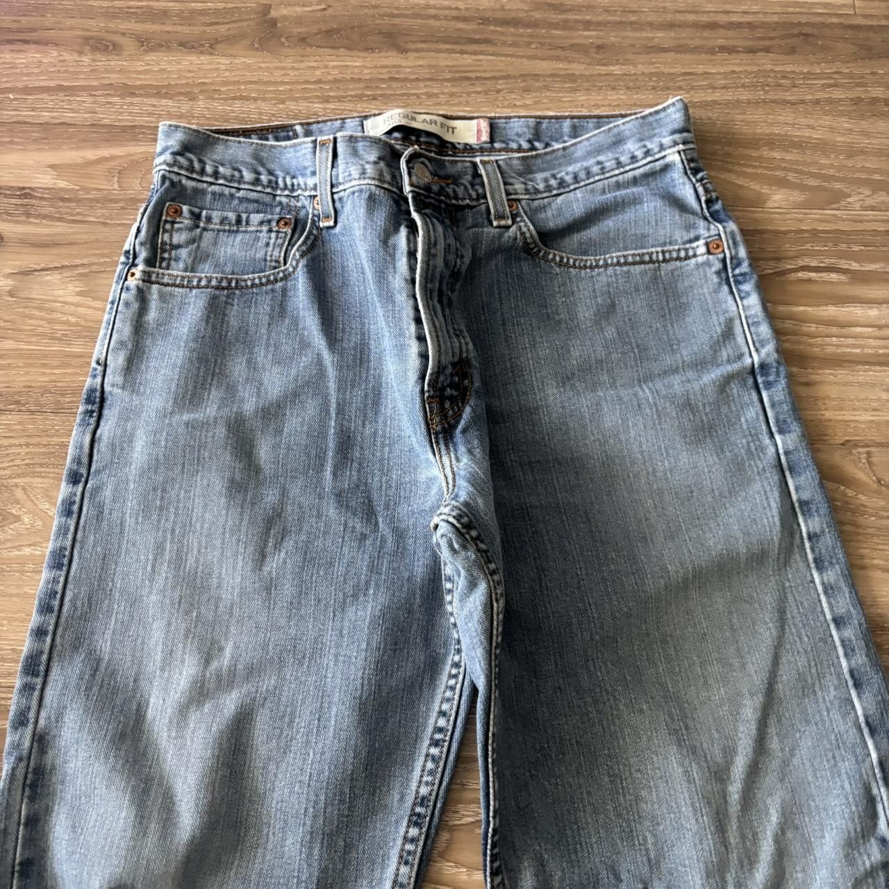 Levi's Crazy Vintage Y2K/2000s Light Wash Levis Essential Denim Jeans! 31x30 Size US 31 - 5 Thumbnail