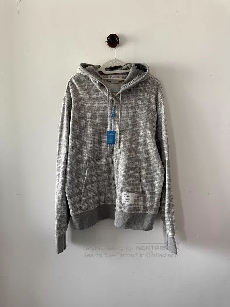 Thom Browne Thom Browne Plaid zip-up hoodie Size US XL / EU 56 / 4 - 1 Thumbnail