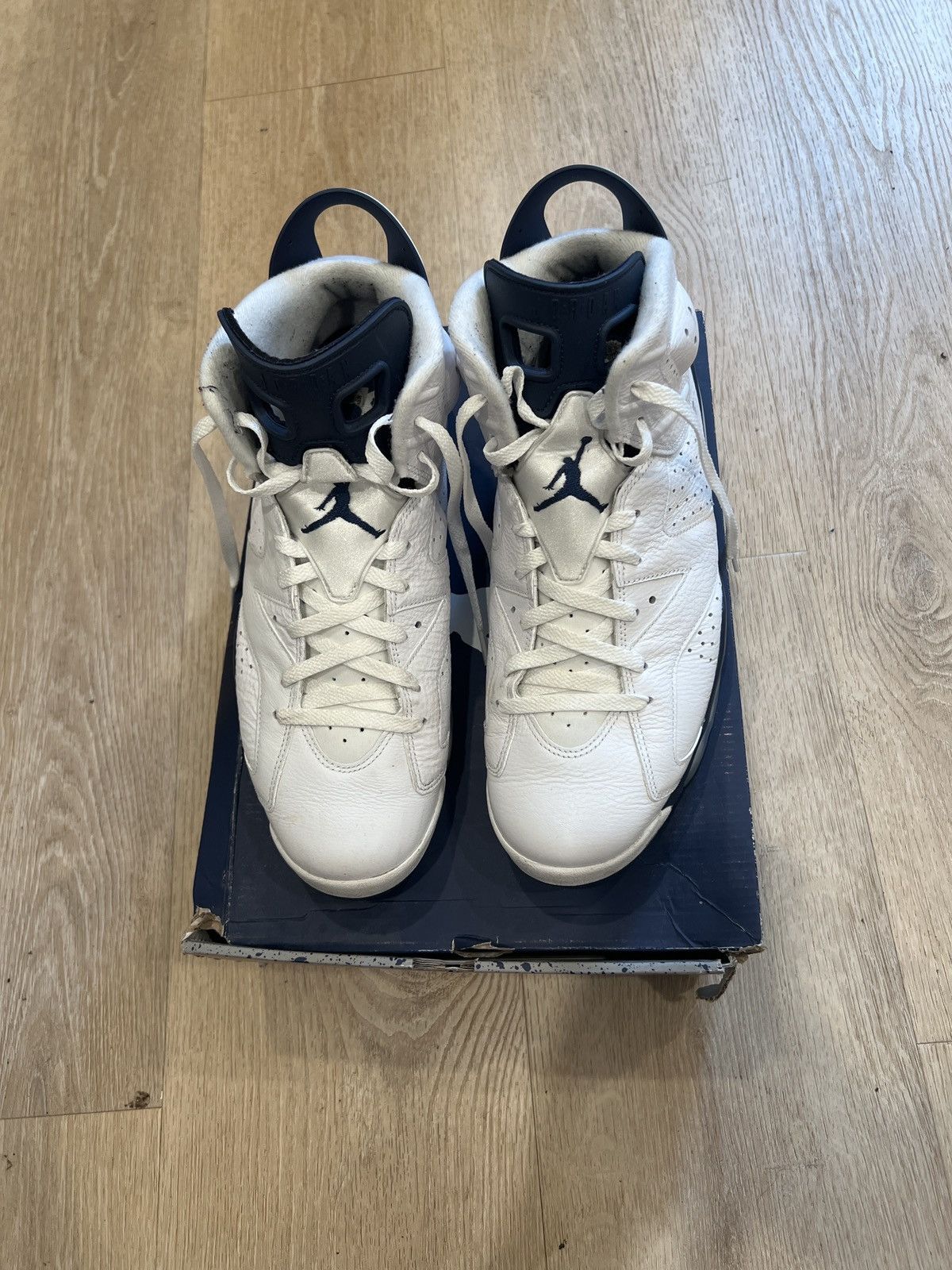 Jordan Brand Air Jordan Retro 6 Midnight Navy Size US 13 / EU 46 - 4 Thumbnail