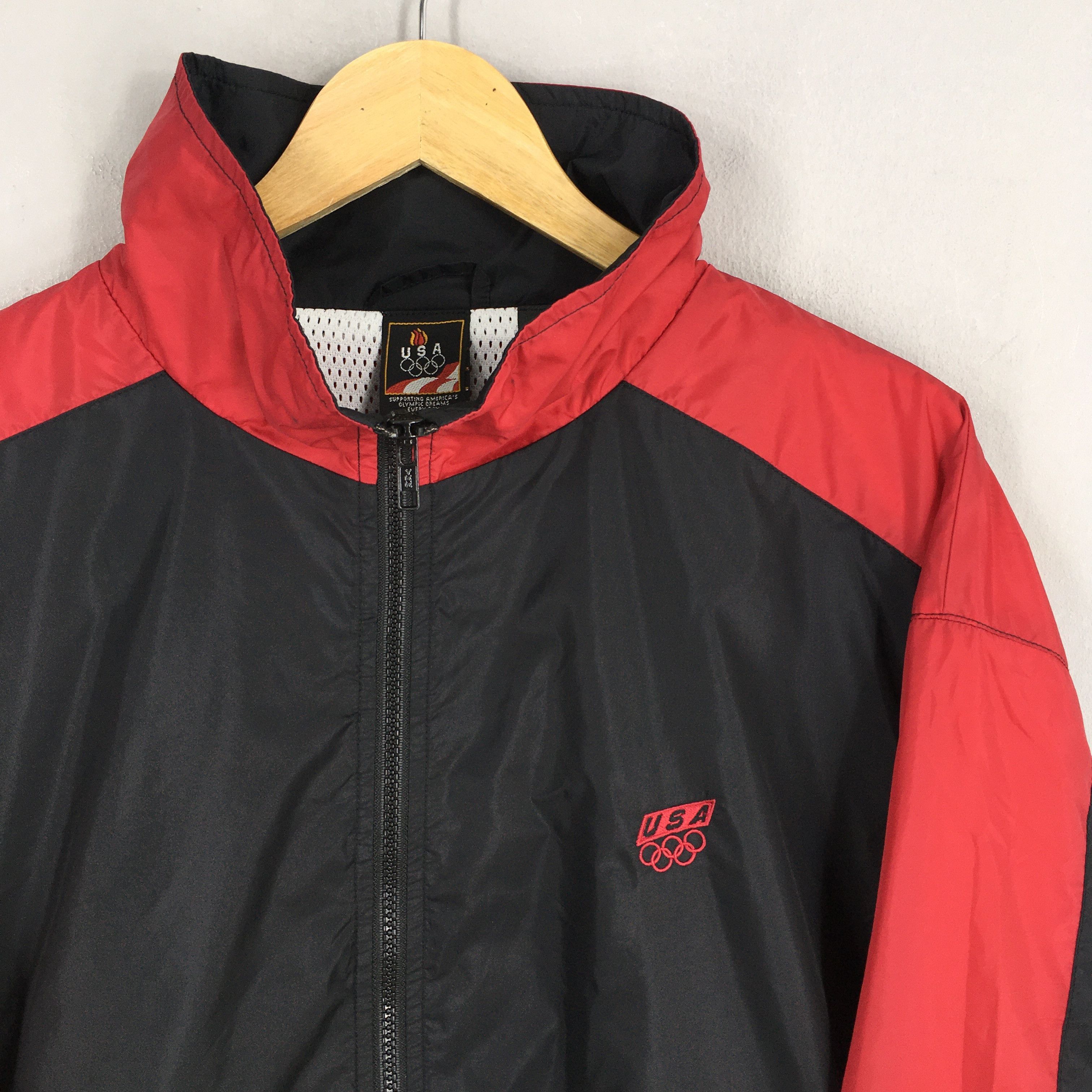 USA Olympics Vintage 1996 Usa Olympics Black Windbreaker Jacket Large Size US L / EU 52-54 / 3 - 2 Thumbnail
