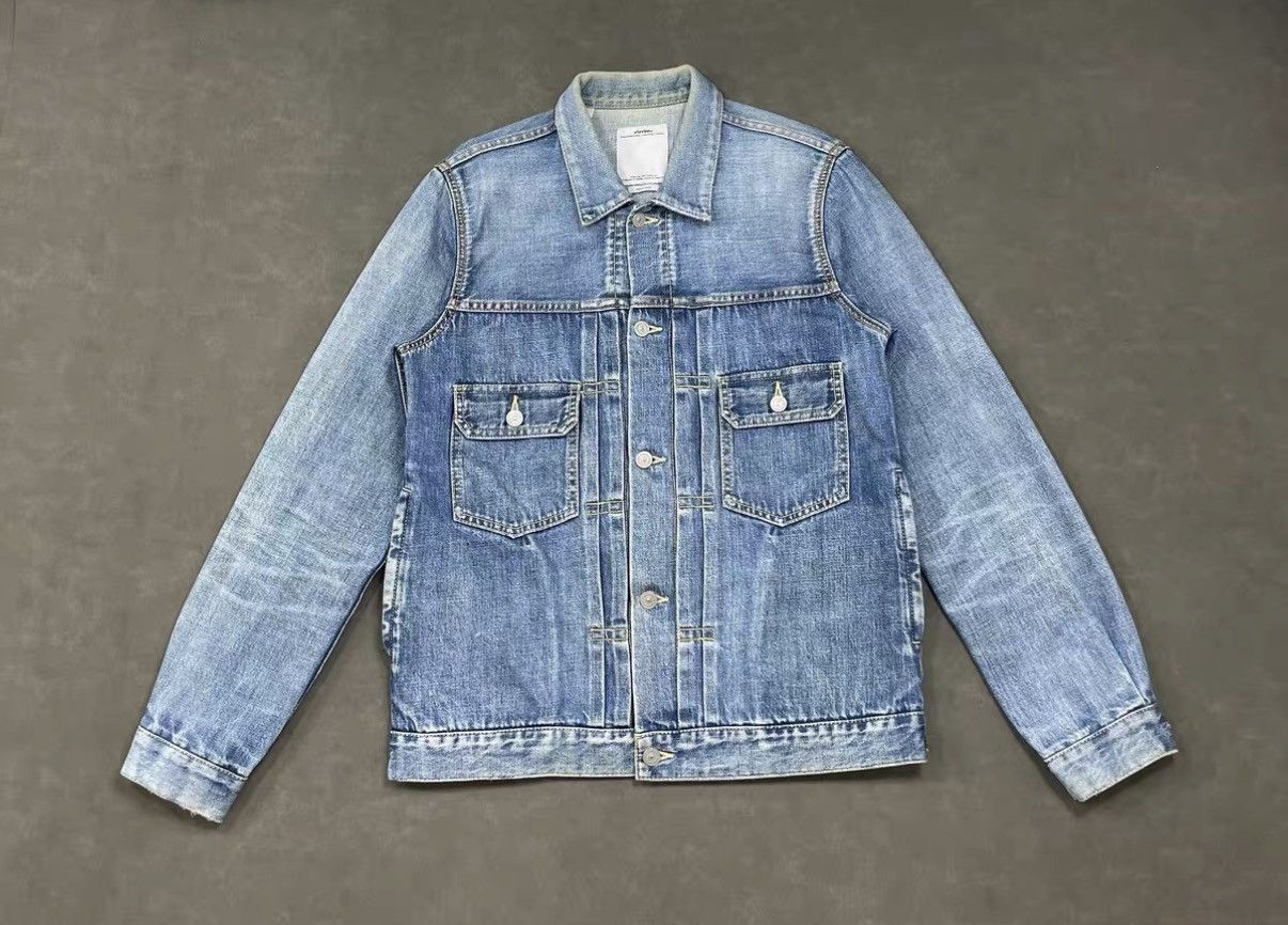 Visvim VISVIM SS 101 JKT DMGD Washed Denim Jacket J16 Size US M / EU 48-50 / 2 - 1 Thumbnail