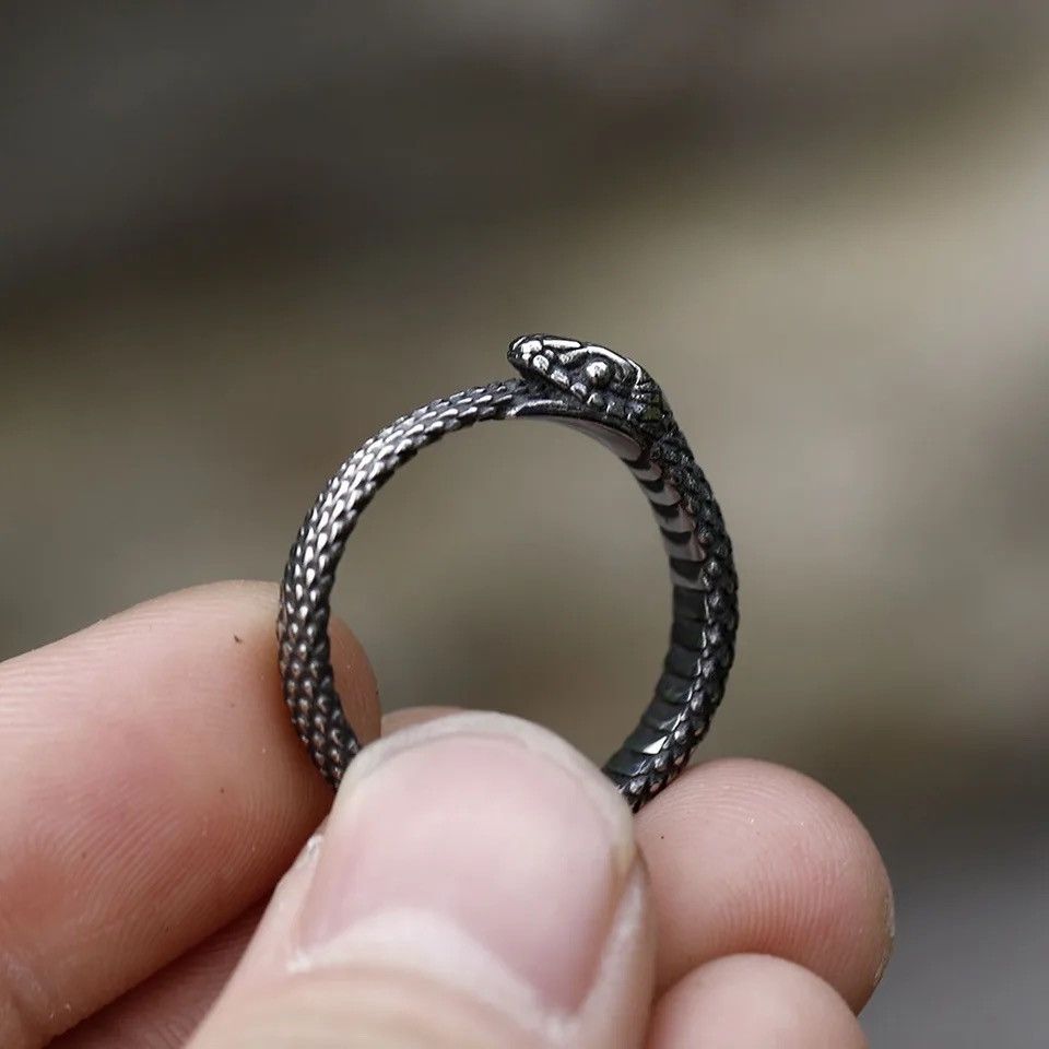 Jewelry × Vintage Classic Vintage Snake Head Ring Size ONE SIZE - 4 Thumbnail