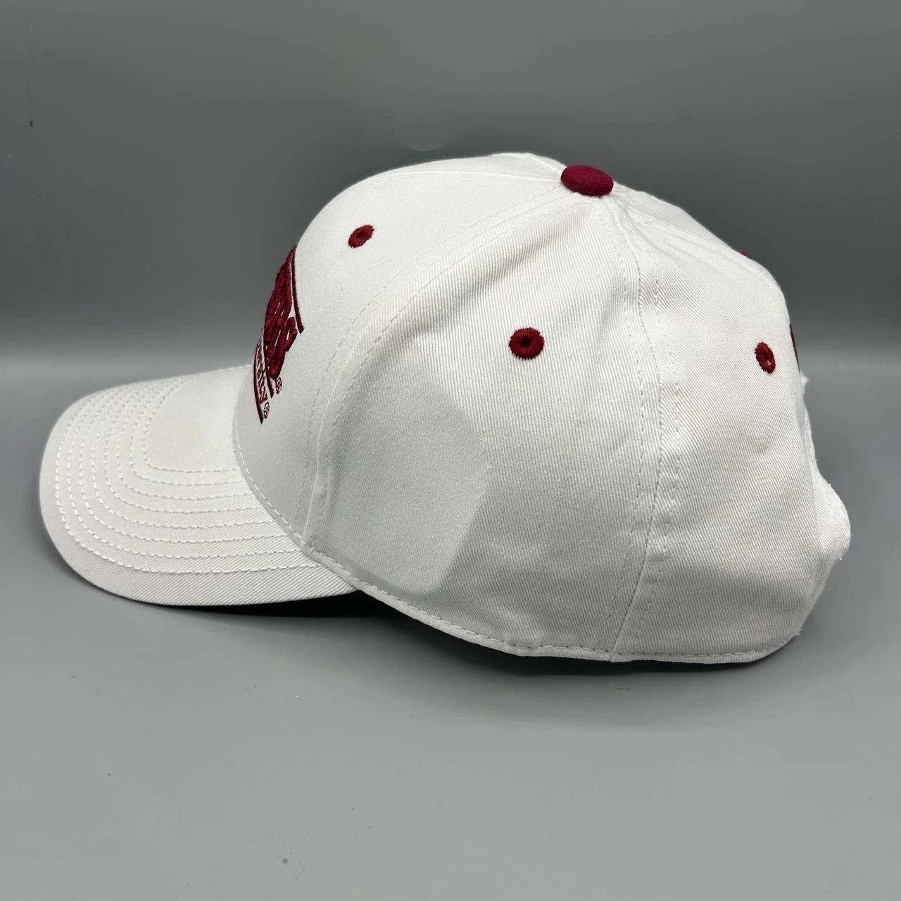 The Game Vintage Indiana Hoosiers Hat Men White NCAA Snap Back Cotton Size ONE SIZE - 5 Thumbnail