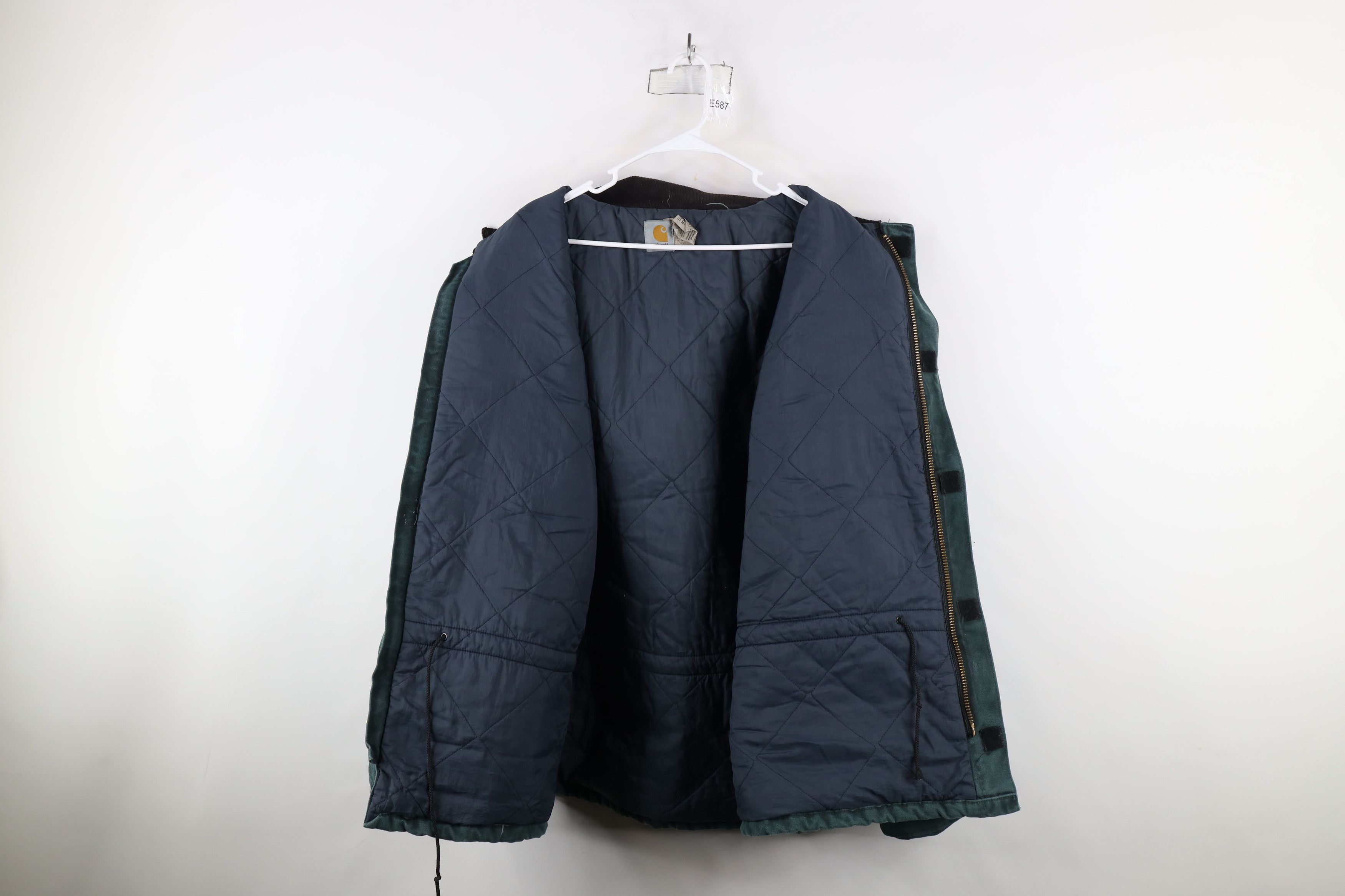Carhartt × Vintage Vintage 90s Carhartt Canvas Chore Barn Jacket Green USA Size US XXL / EU 58 / 5 - 9 Thumbnail