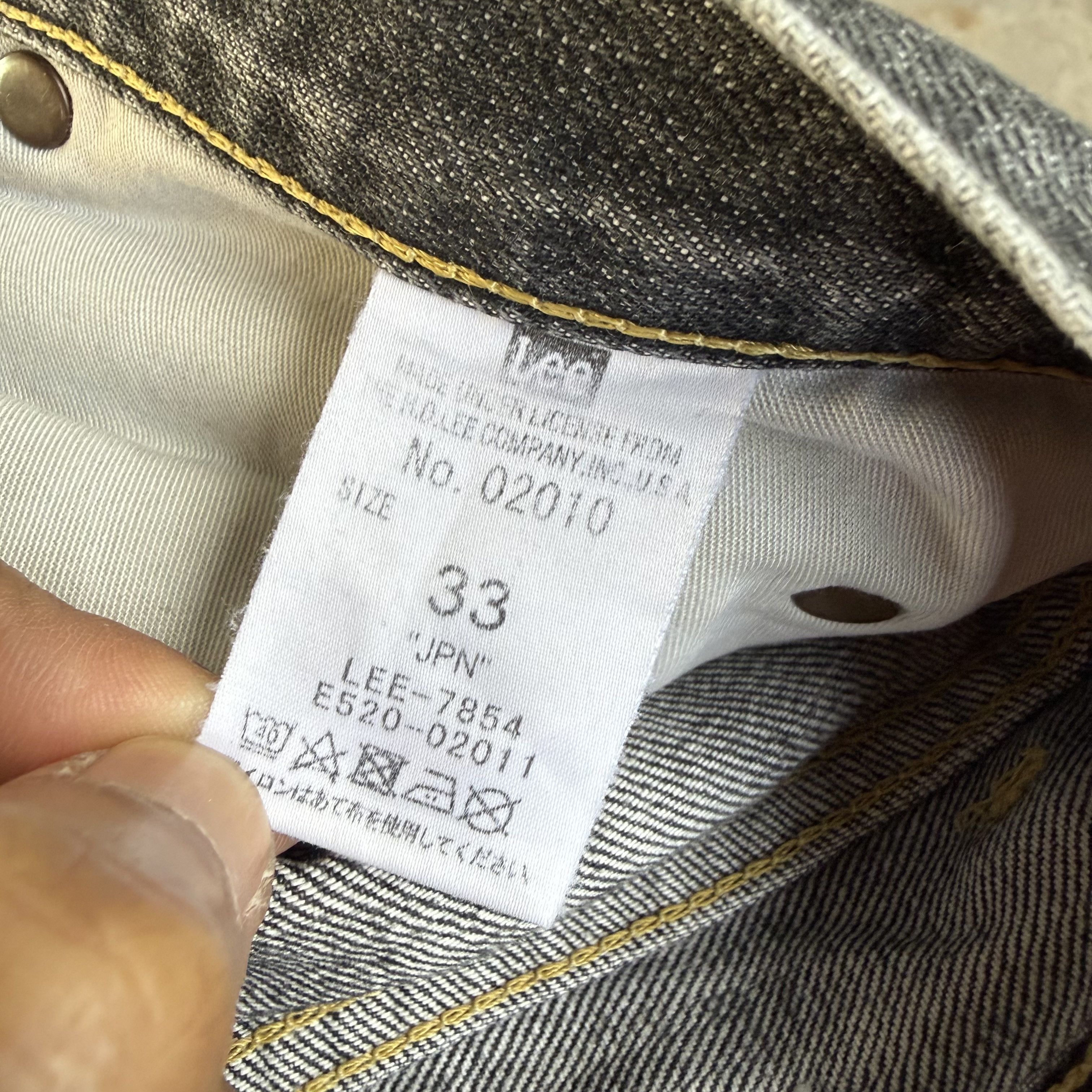 Lee Vintage Lee Rider Black Faded Denim Jeans Size US 33 - 13 Thumbnail