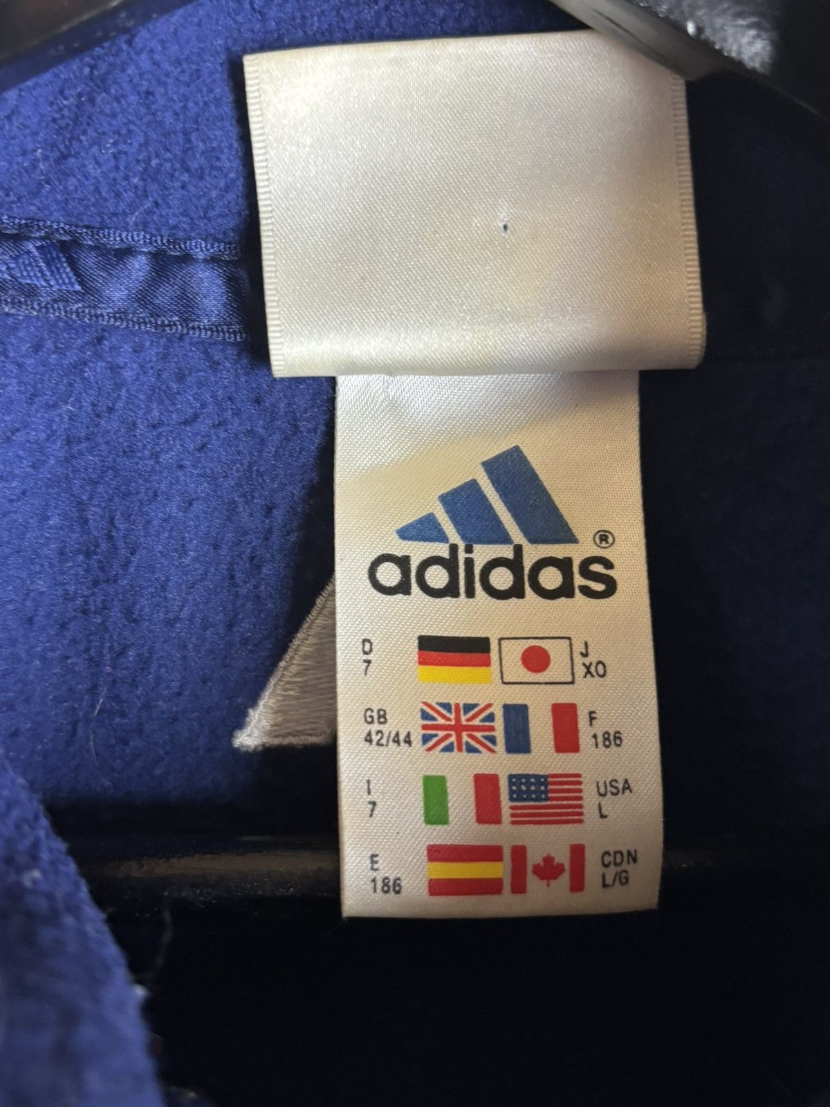Adidas 00s Adidas Djurgardens IF 2000/01 DIF Half Zip Fleece Blue L Size US L / EU 52-54 / 3 - 8 Thumbnail