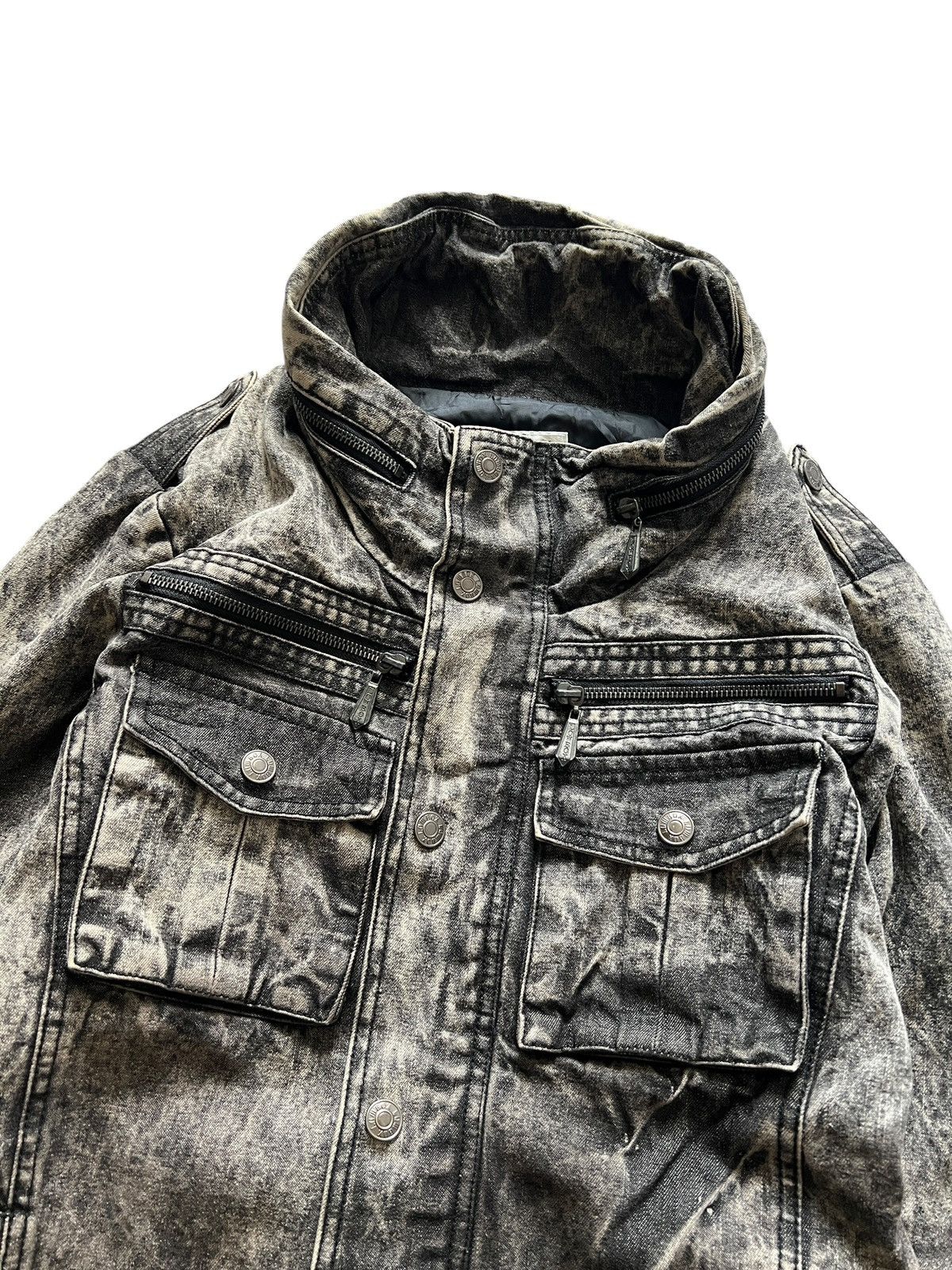 LOWBOX 2000s Lowbox Acid Wash Bono Jacket Size US M / EU 48-50 / 2 - 3 Thumbnail