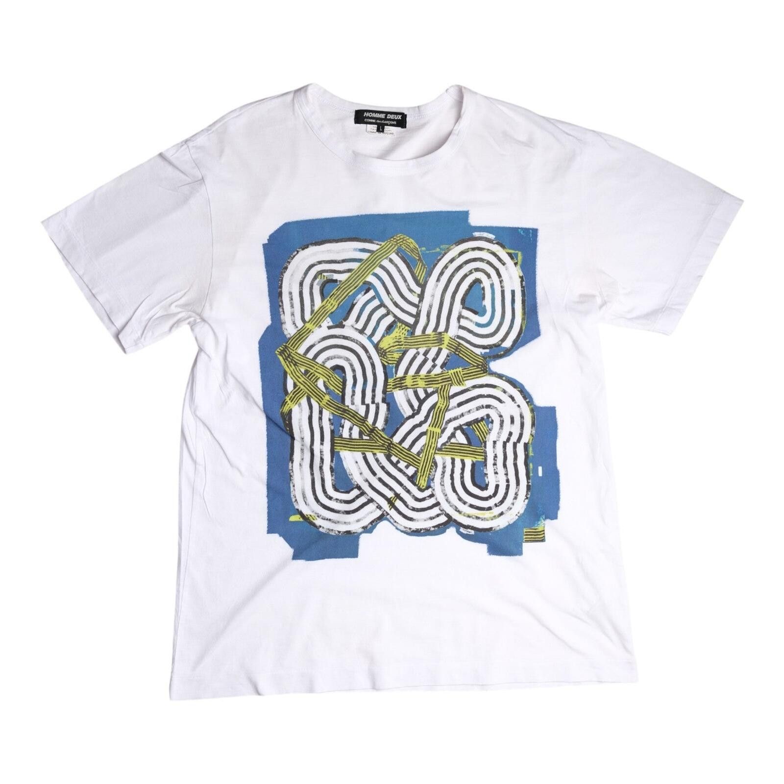 Comme des Garcons Comme Des Garçons Homme Deux x Sofia Clausse White T-Shirt Size L / US 10 / IT 46 - 1 Preview