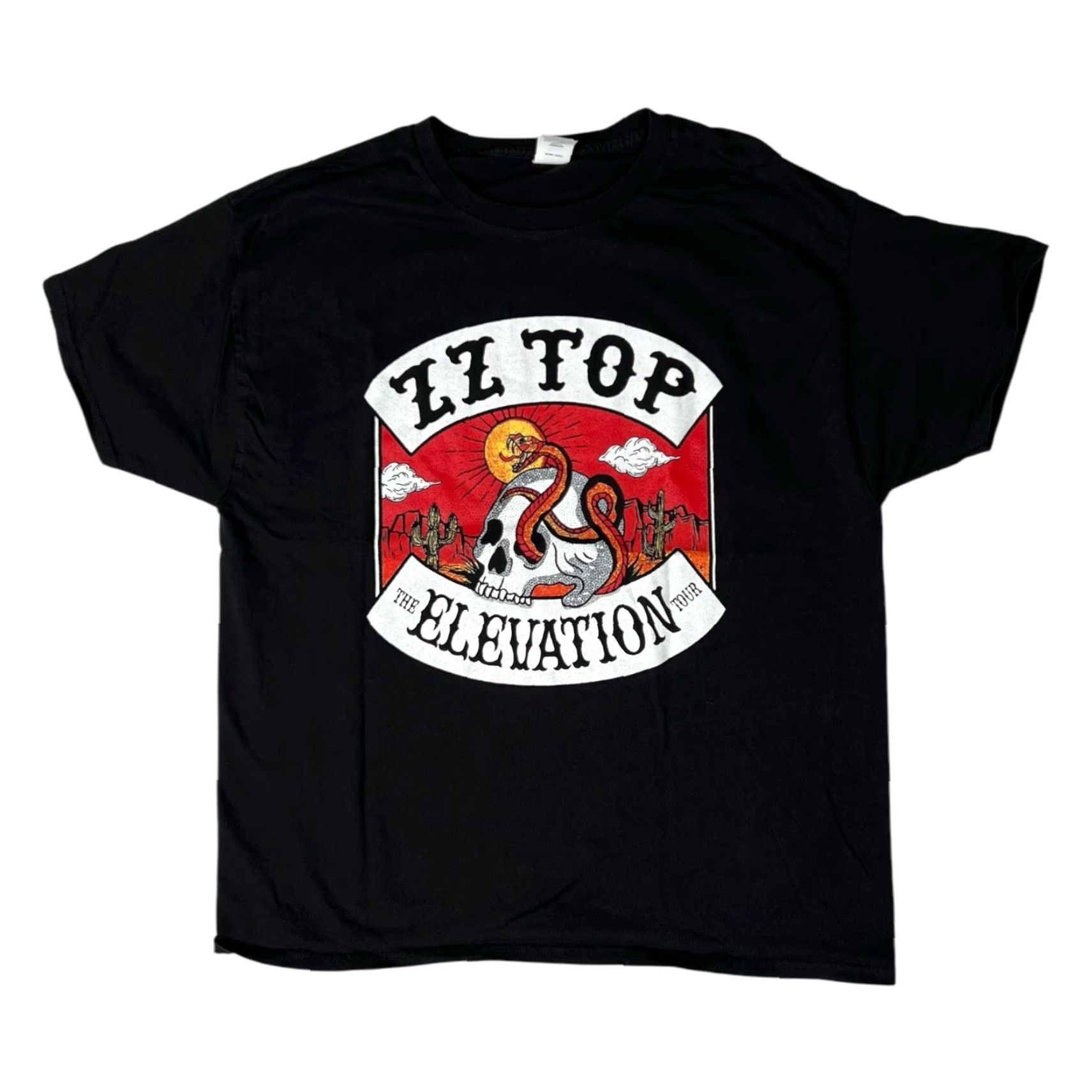 Vintage ZZ Top The Elevation US Tour 2024 Black T-Shirt XL Concert Merch Short Sleeve Crew Neck Men Size US XL / EU 56 / 4 - 2 Thumbnail