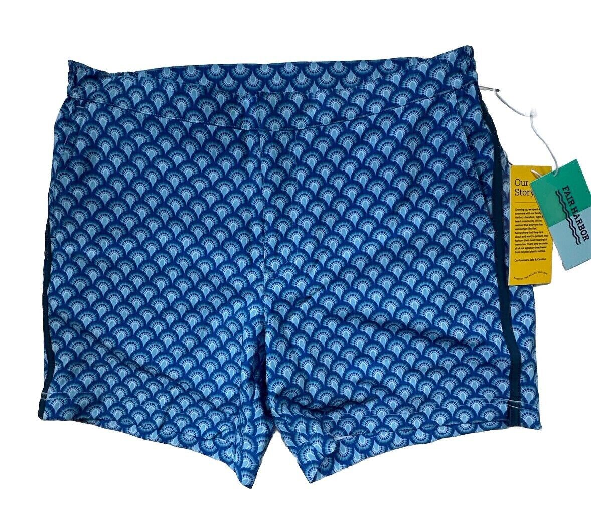 Designer Fair Harbor Sextant swim trunk 32 blue art deco geometric 6 Size US 32 / EU 48 - 2 Thumbnail