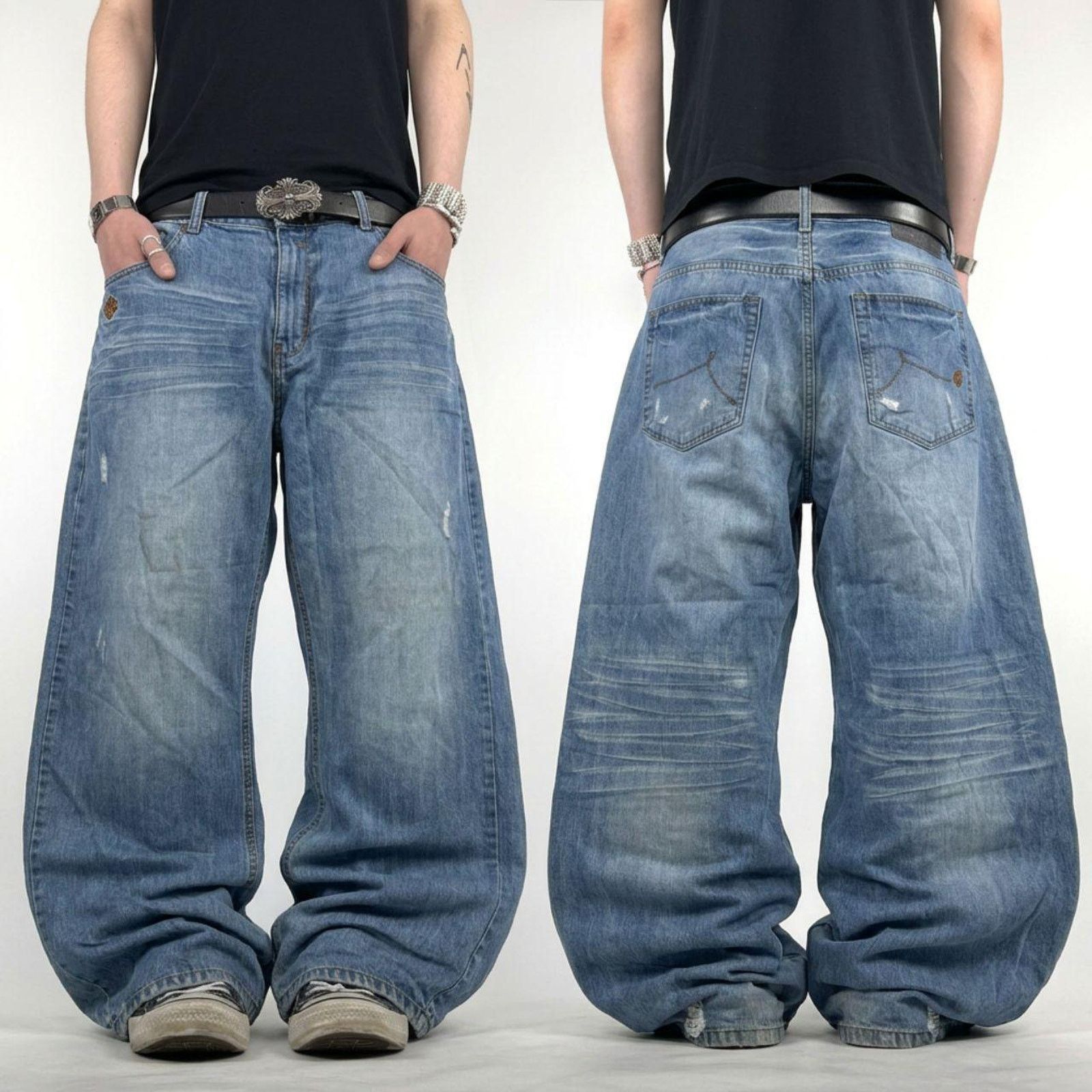 JNCO × Rocawear × Vintage Vintage y2k grunge archive skater baggy wide leg rare jeans Size US 42 / EU 58 - 1 Thumbnail