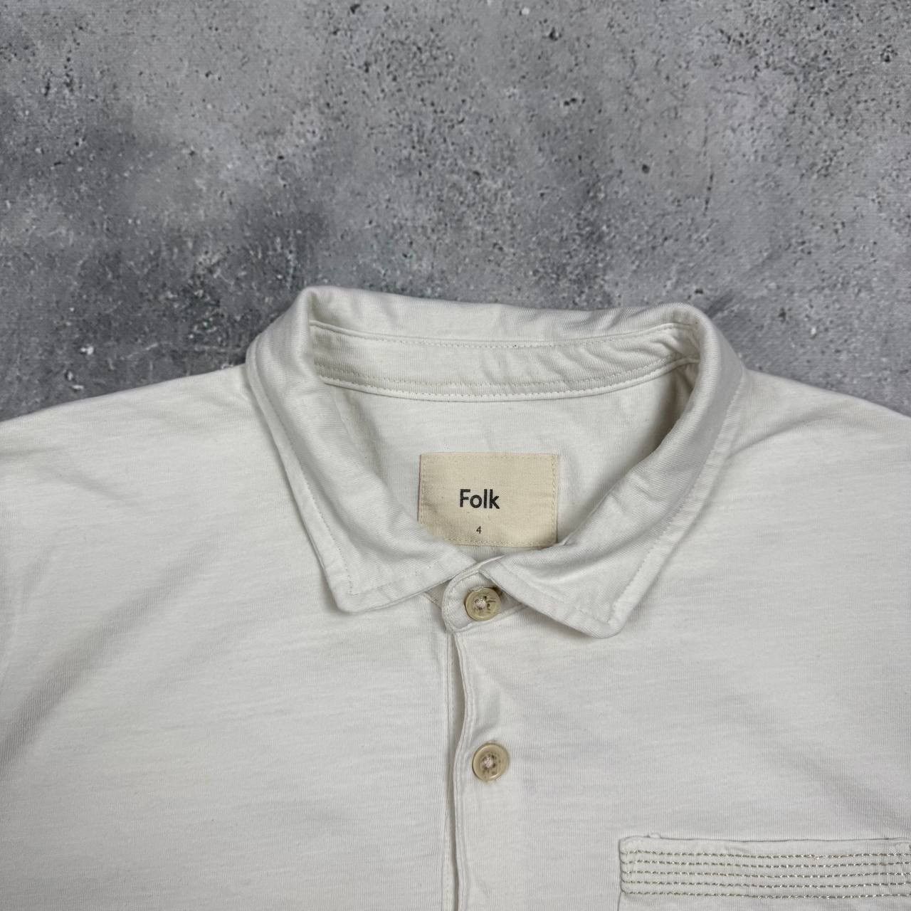 Folk Folk Two-Button Pocket Short Sleeve Polo Shirt Off White 4 L Size US L / EU 52-54 / 3 - 8 Thumbnail